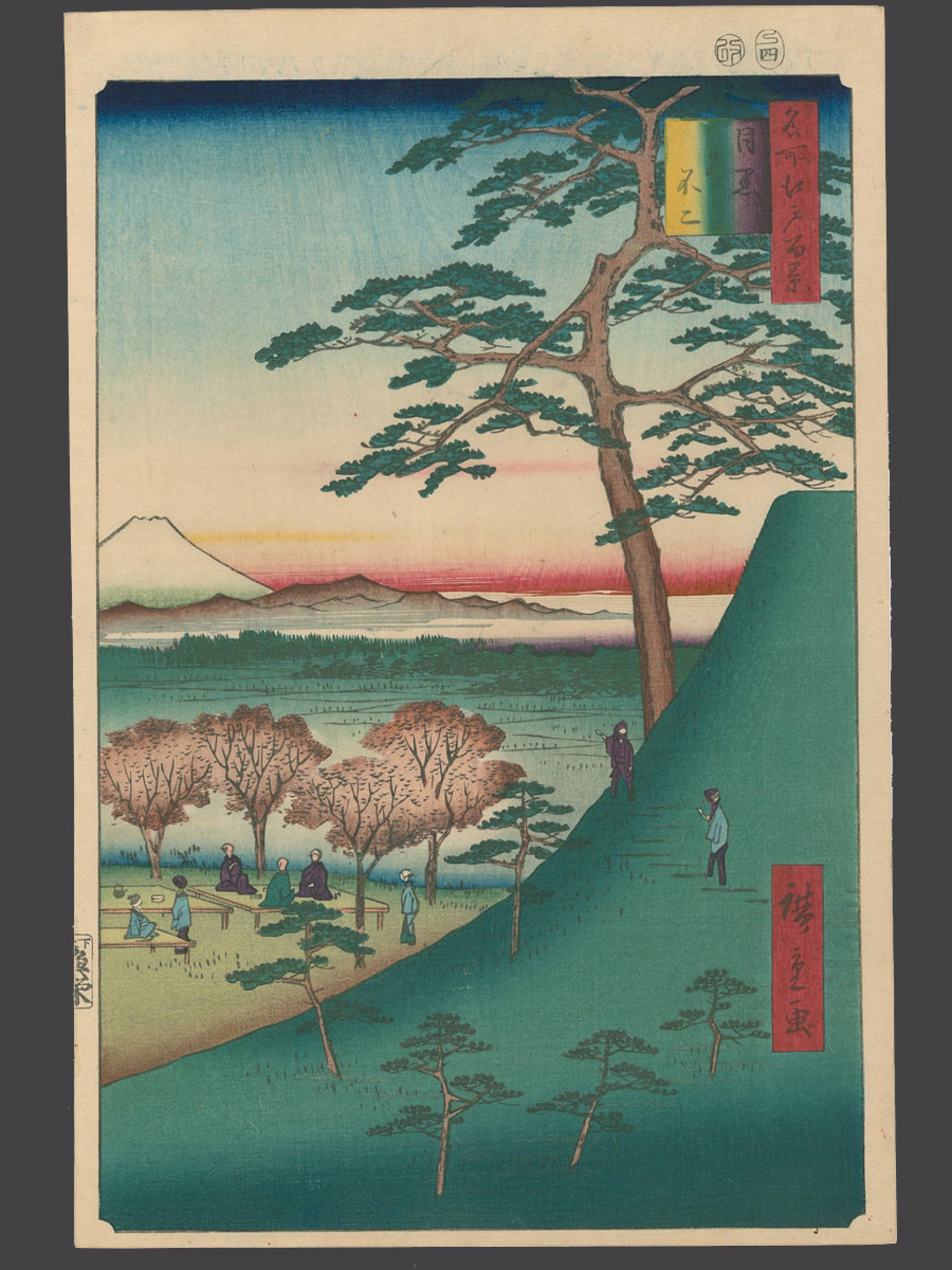 #25 The Old Fuji at Meguro 100 Views of Edo by Hiroshige