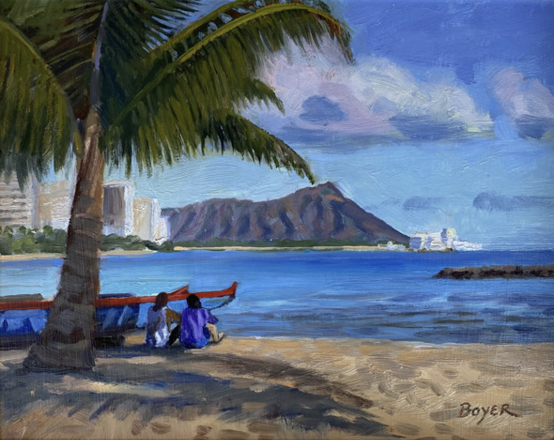Waikīkī Calm by Lynne Boyer