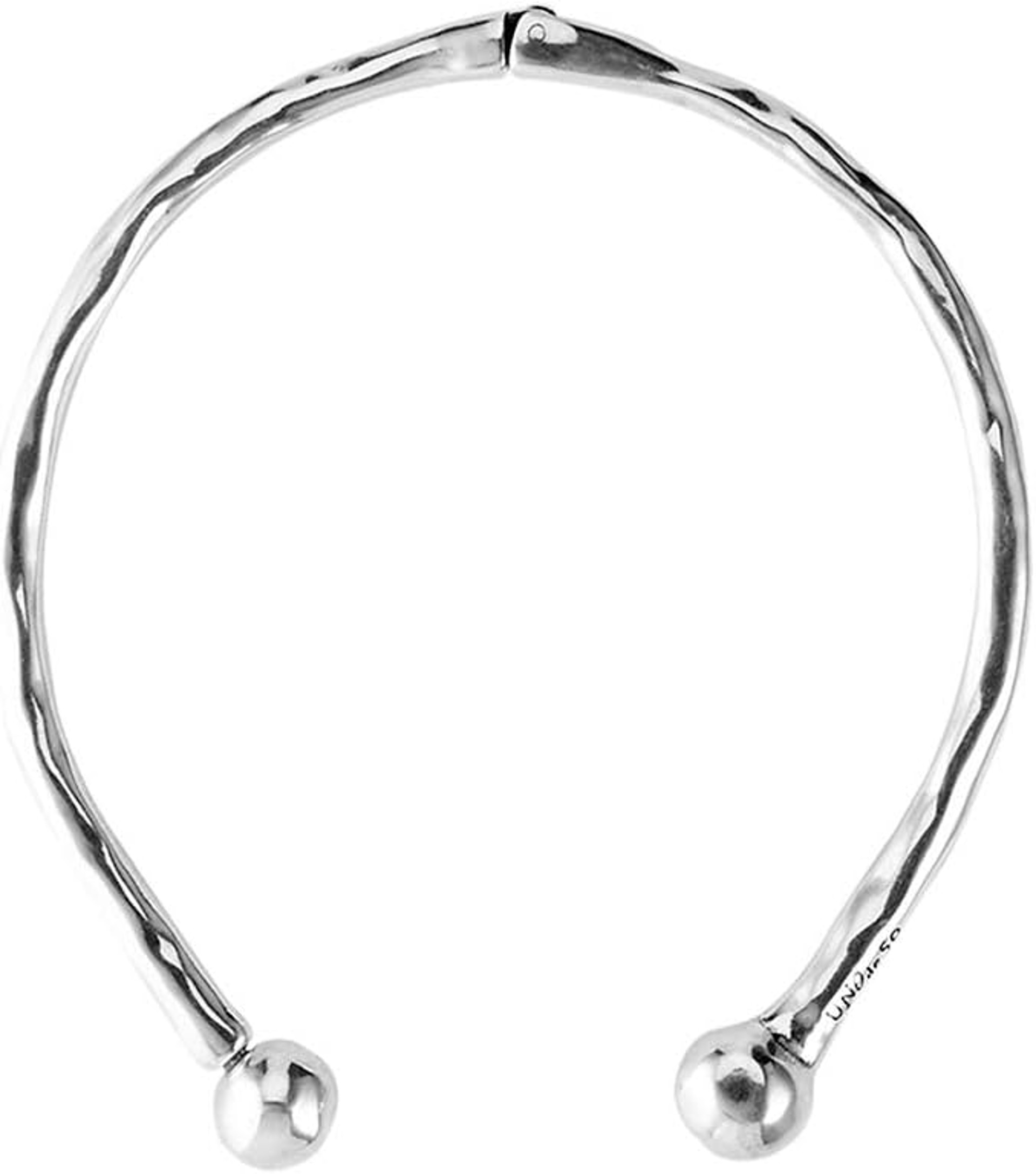 Silver Hinge Zen Necklace by UNO DE 50