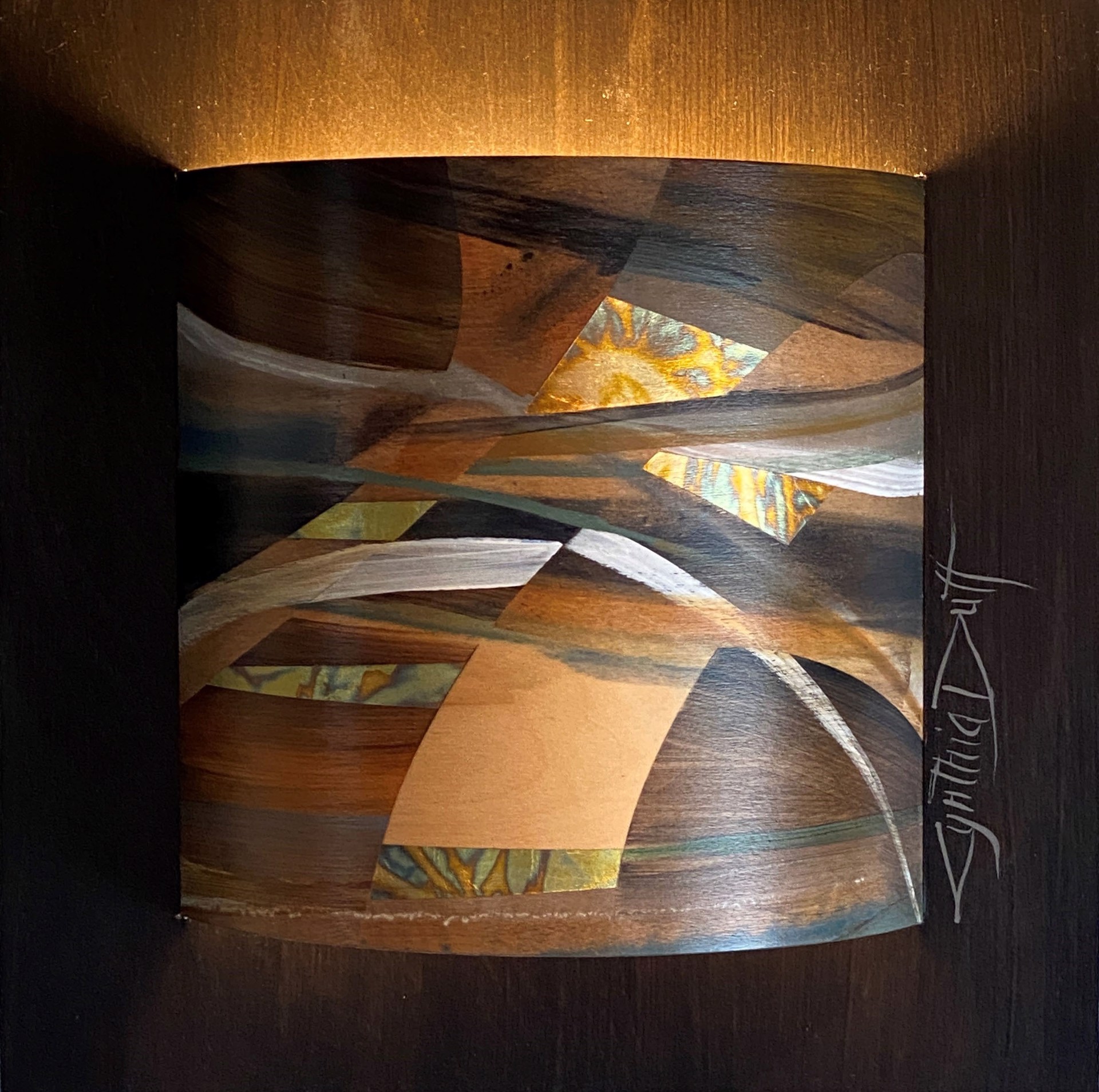 Mineral Falls ~ Curved Sconce by Cynthia Duff