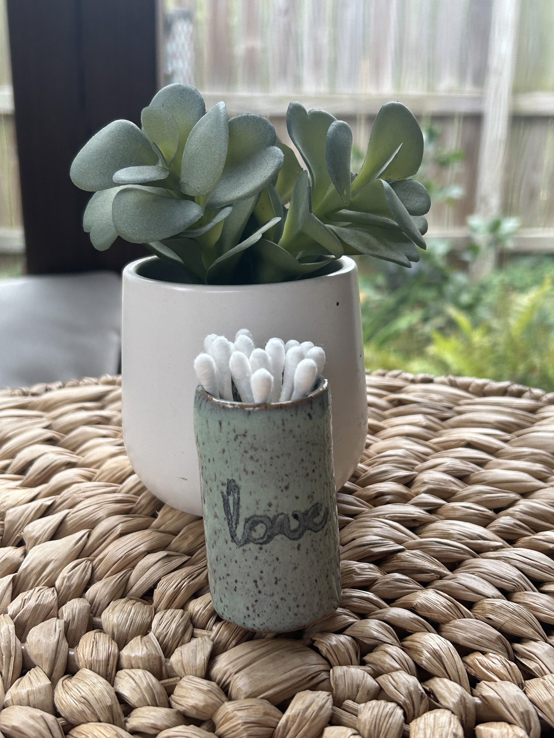 Tiny Tumbler | Heart | White by Mud Maker