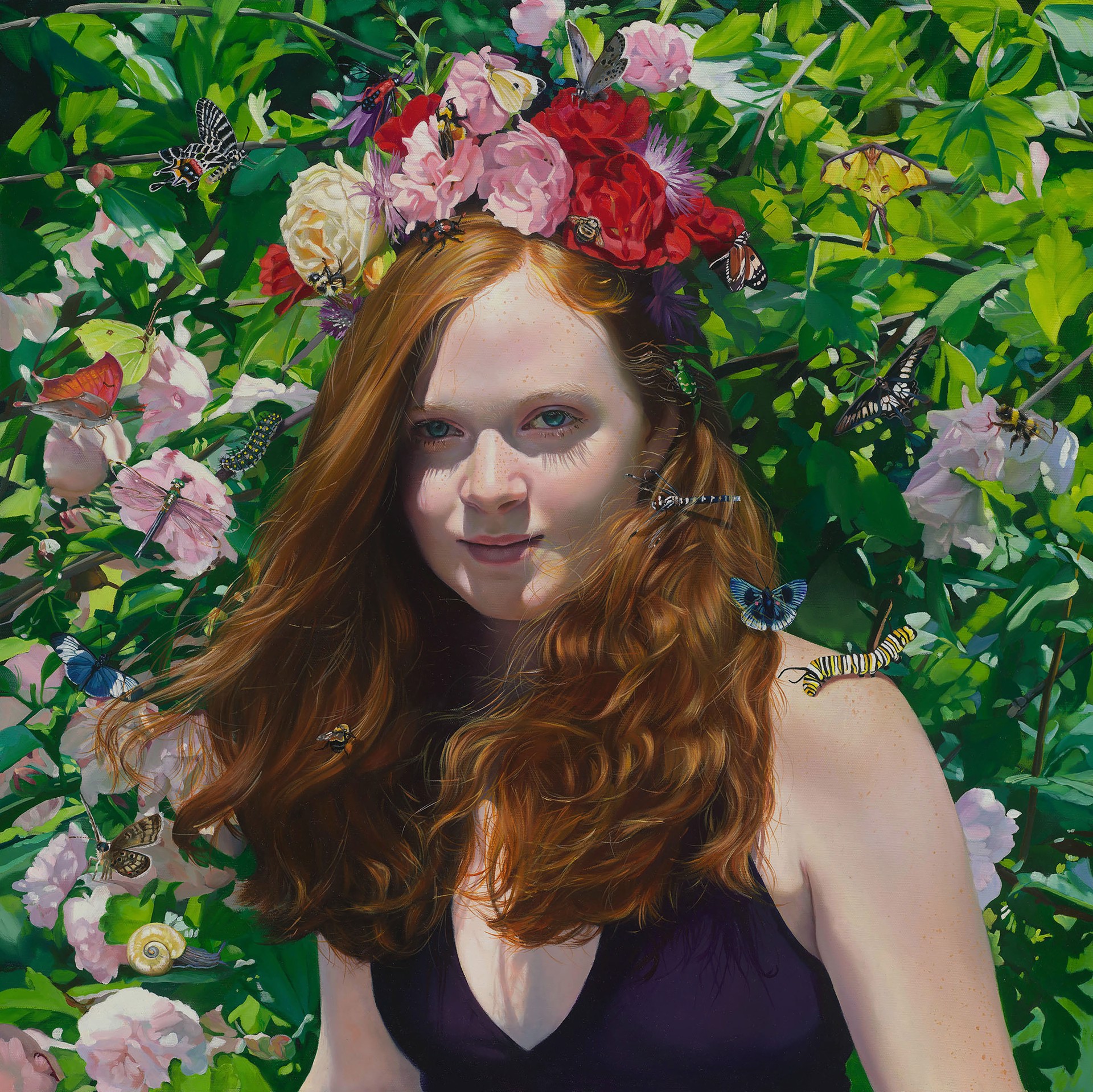 When She Wears Flowers in Her Hair by Bryony Bensly