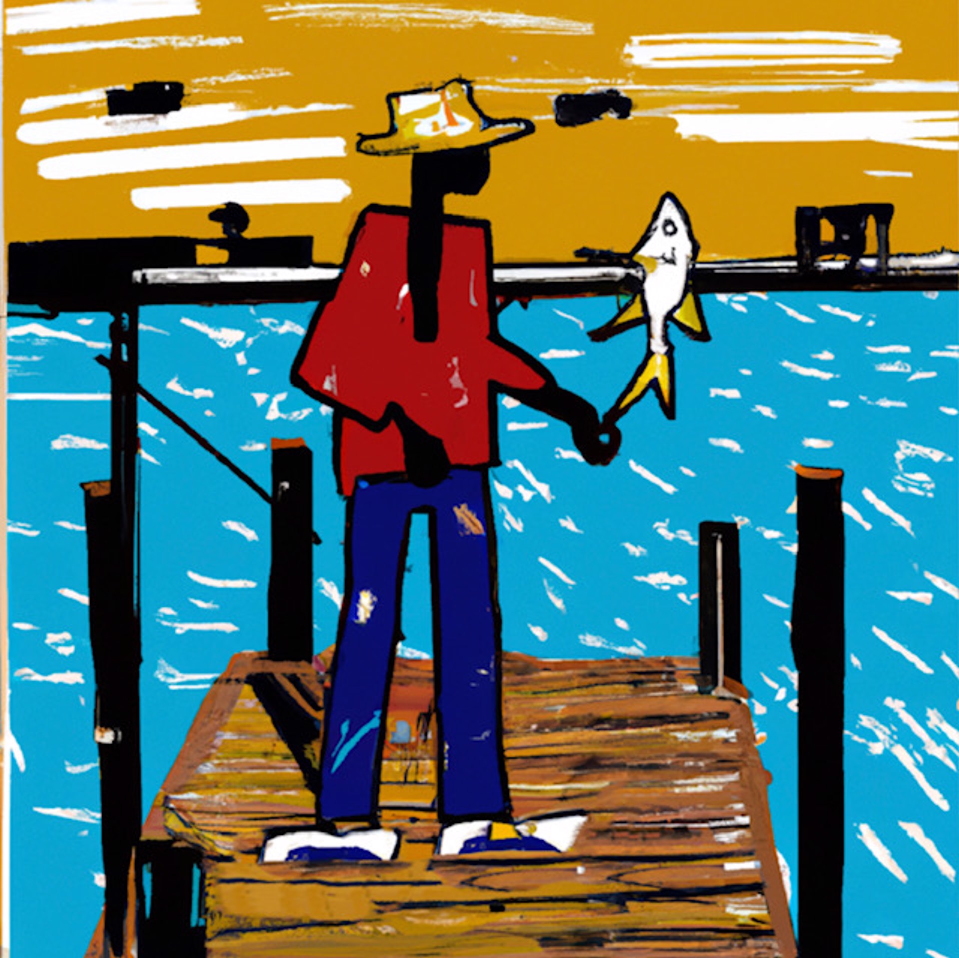 Sarasota Fisherman by Adam Batko