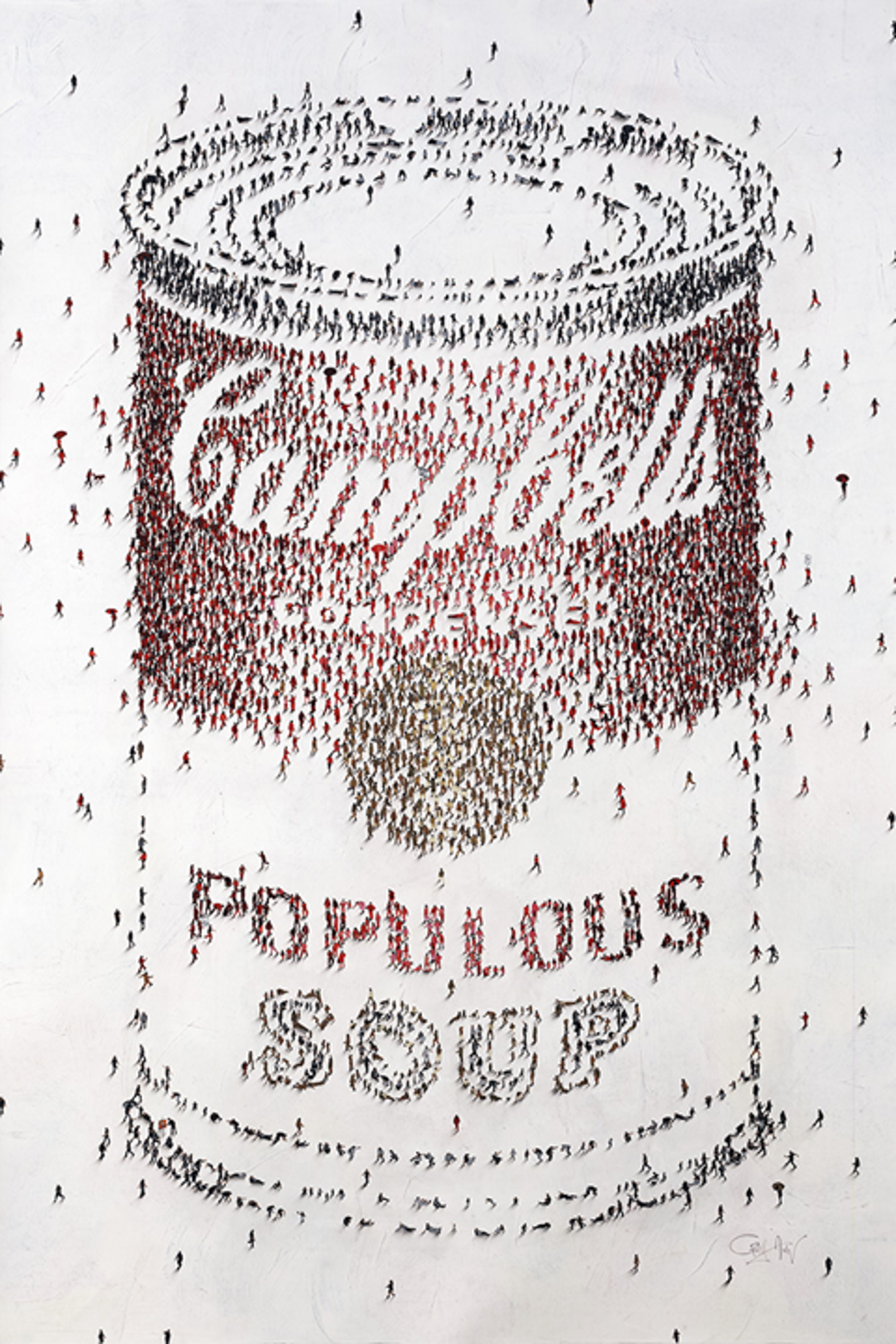Populous Soup (Red & Black) by Craig Alan, Populus Commission