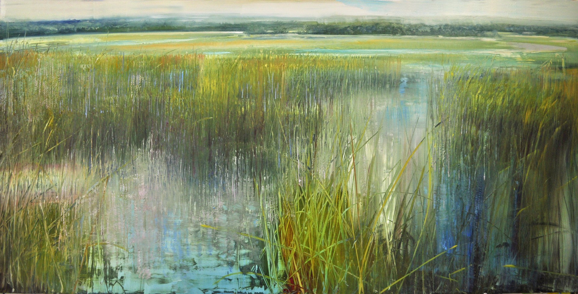 Across a Marsh by David Dunlop