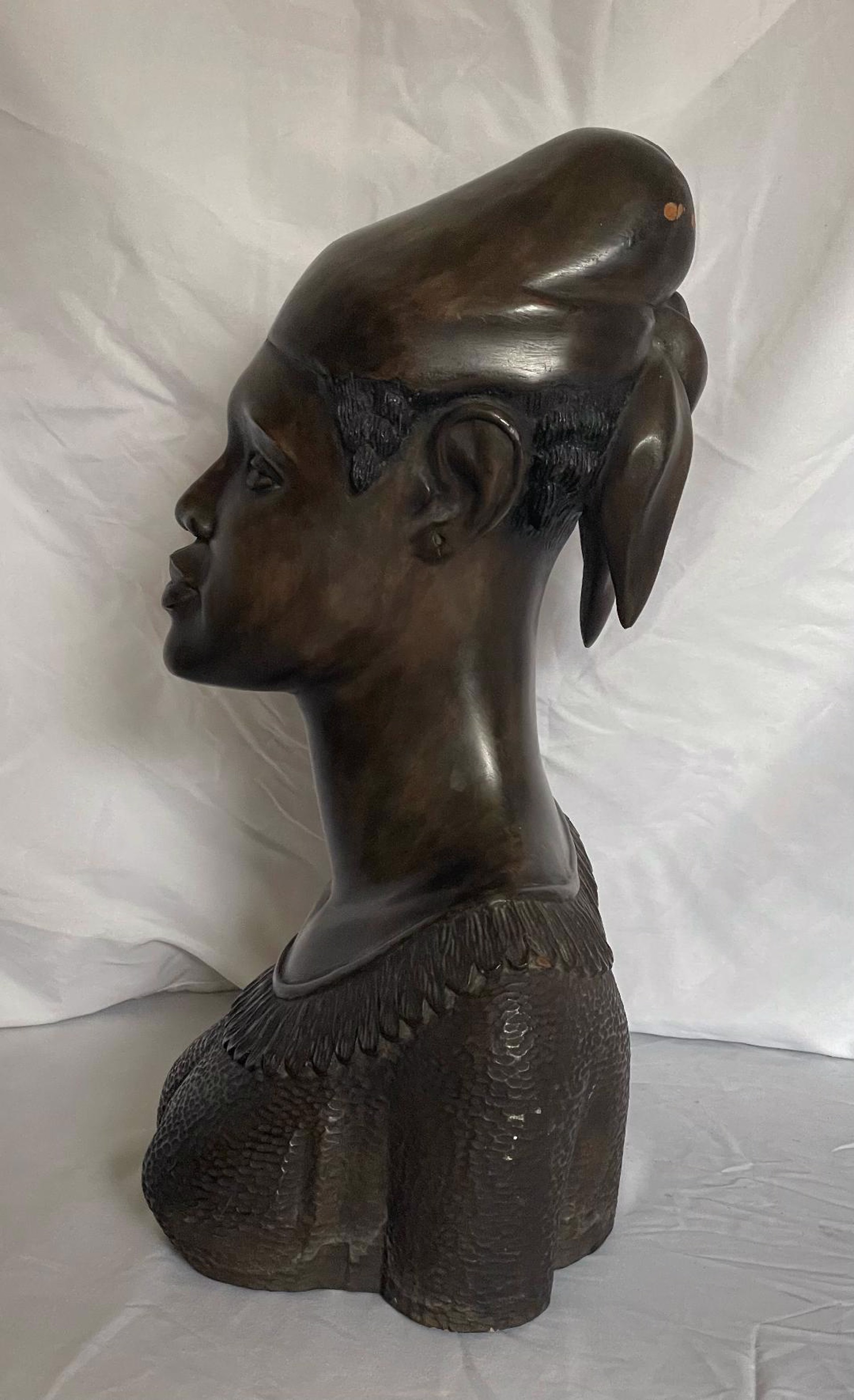 Black Female Bust by L.S. Decimus (Haitian)