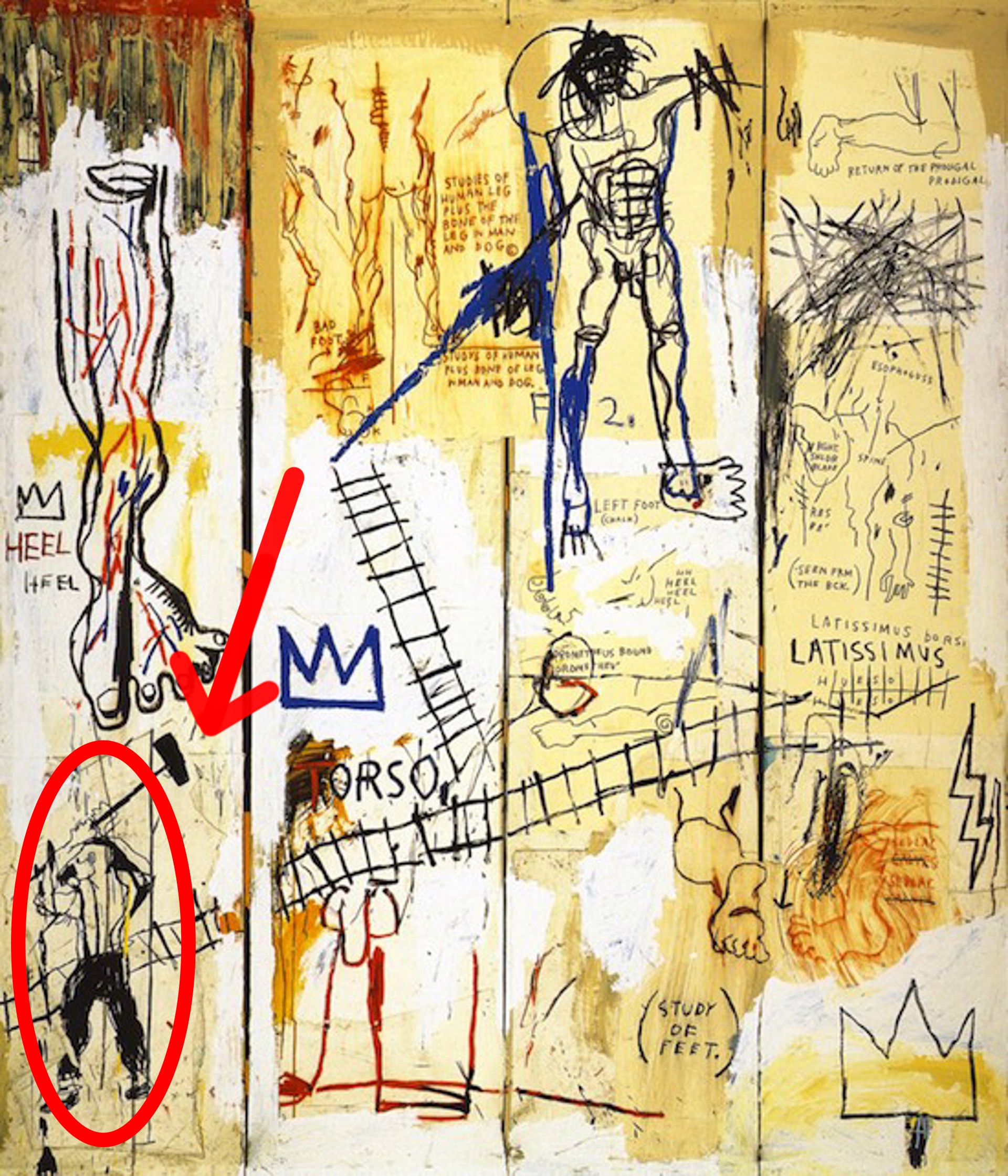 Hans Mayer by Jean-Michel Basquiat
