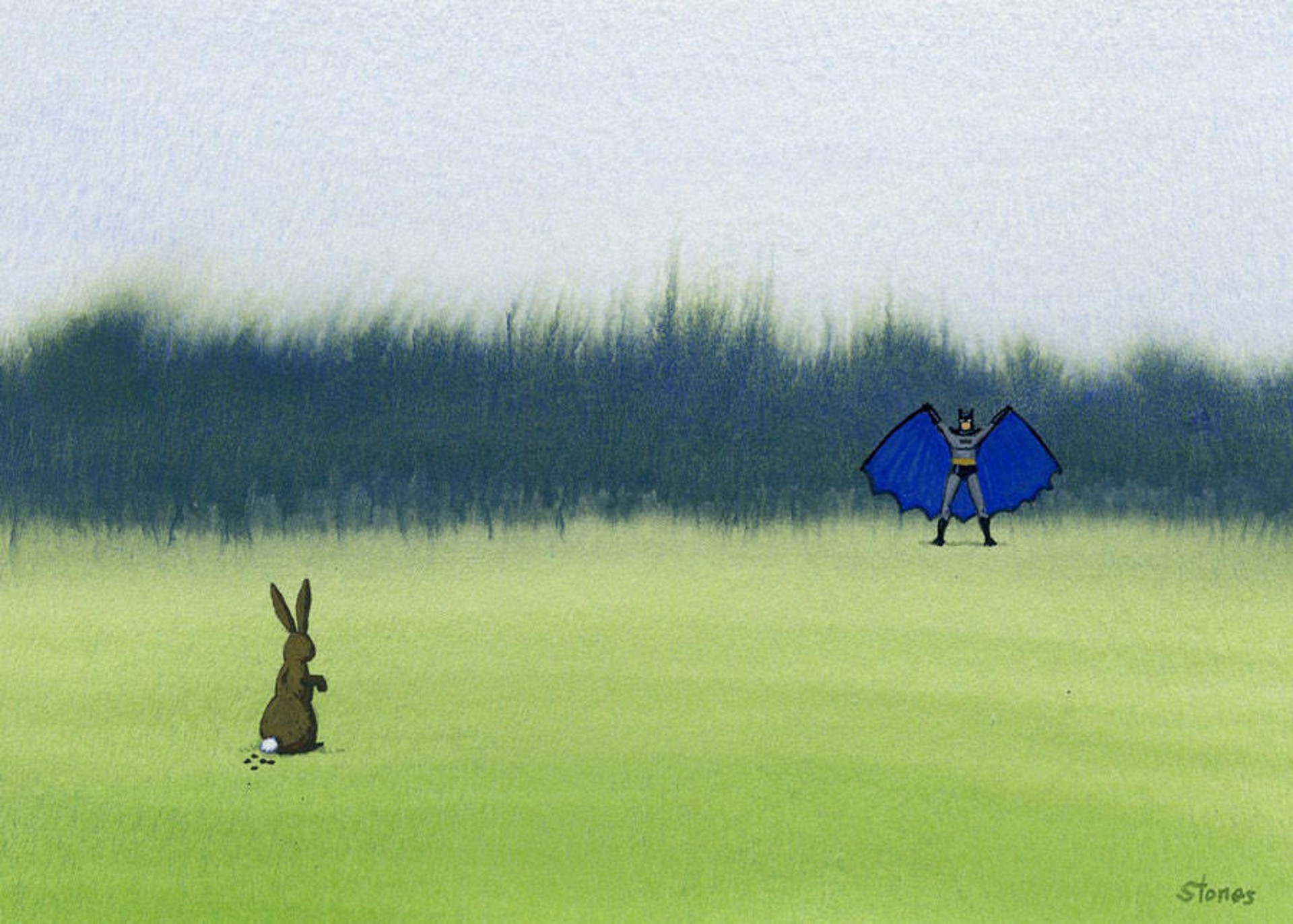 Rabbit vs. Bat by Greg Stones