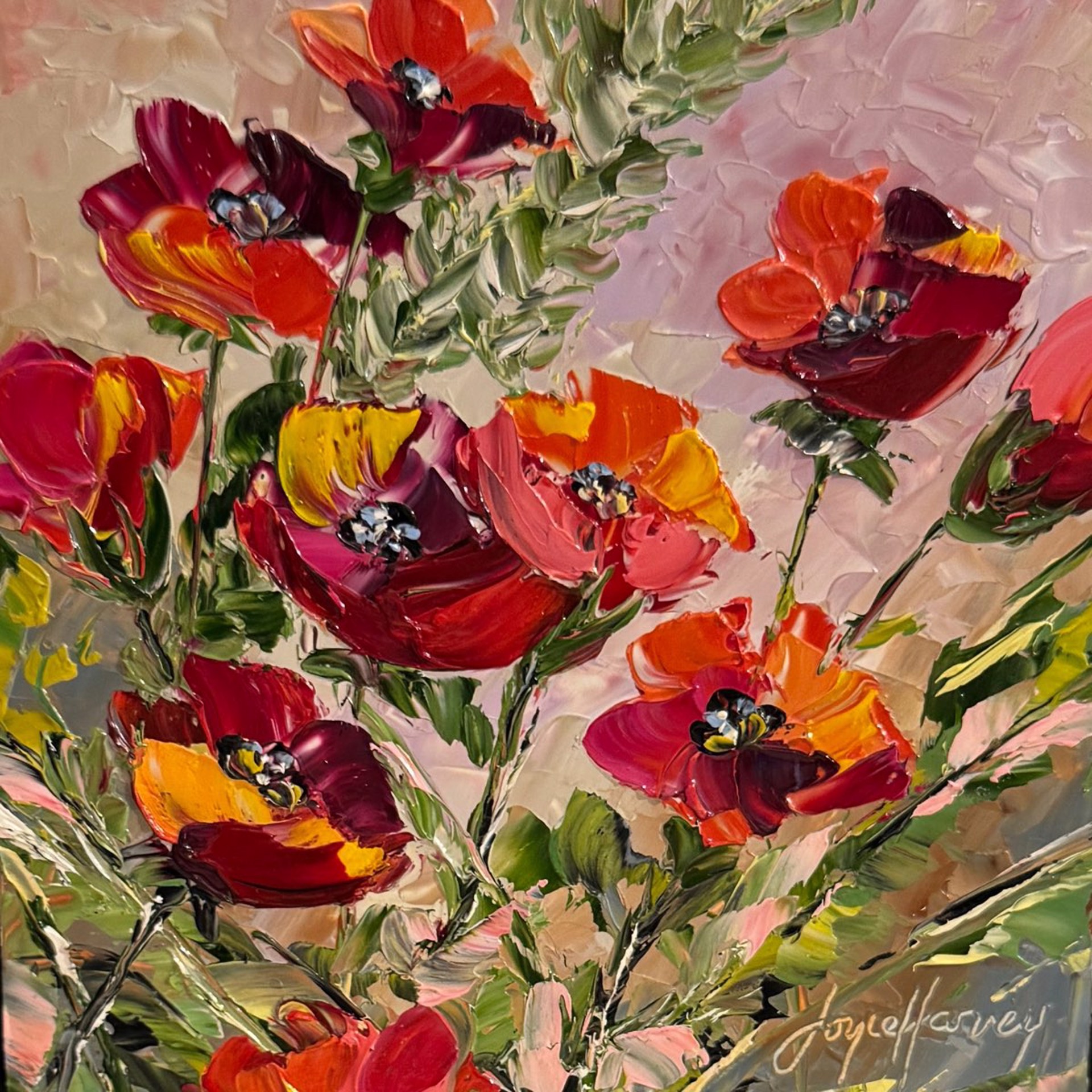 Red Bloomers by Joyce Harvey