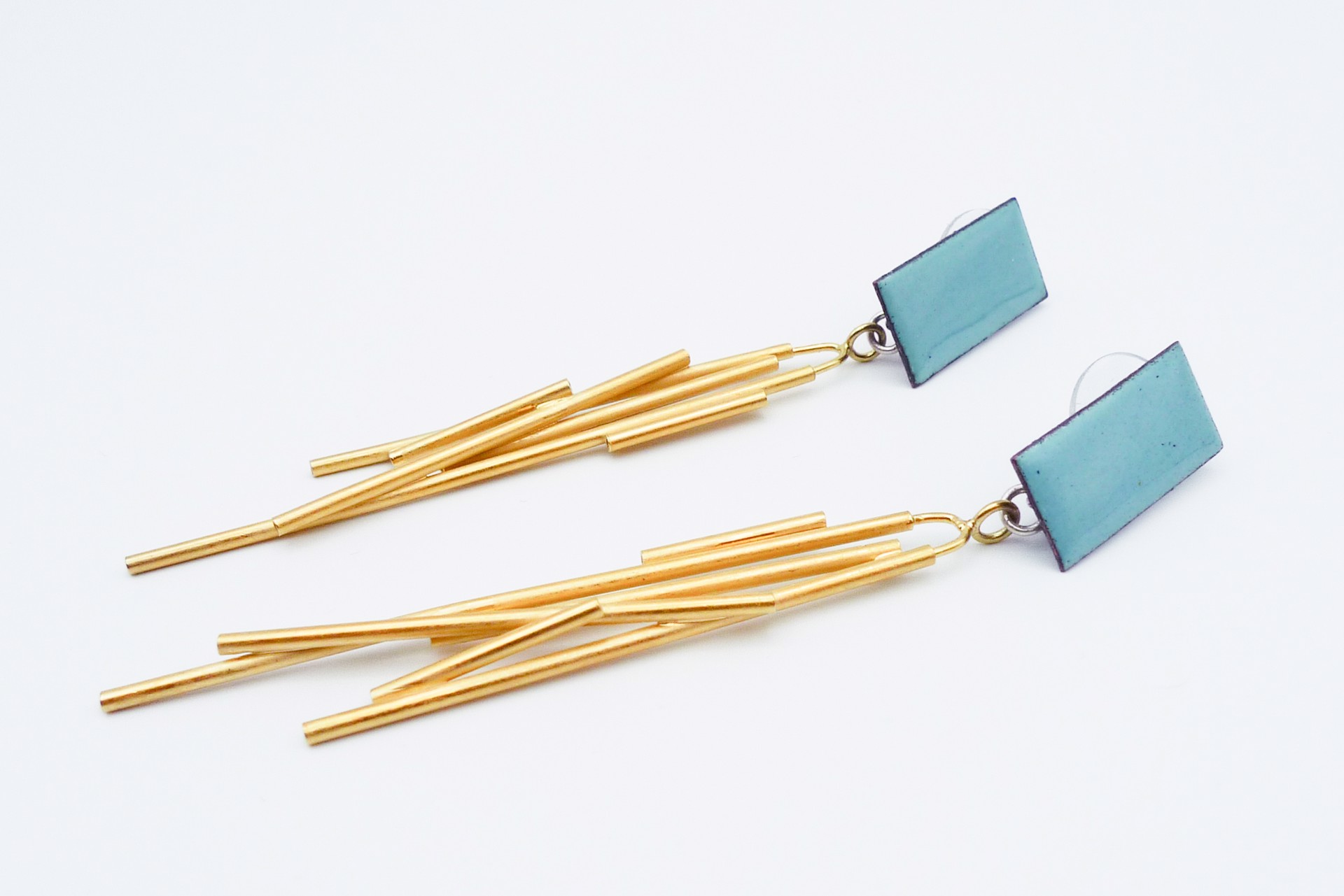 Bamboo Dangle Earrings by Lauren Markley