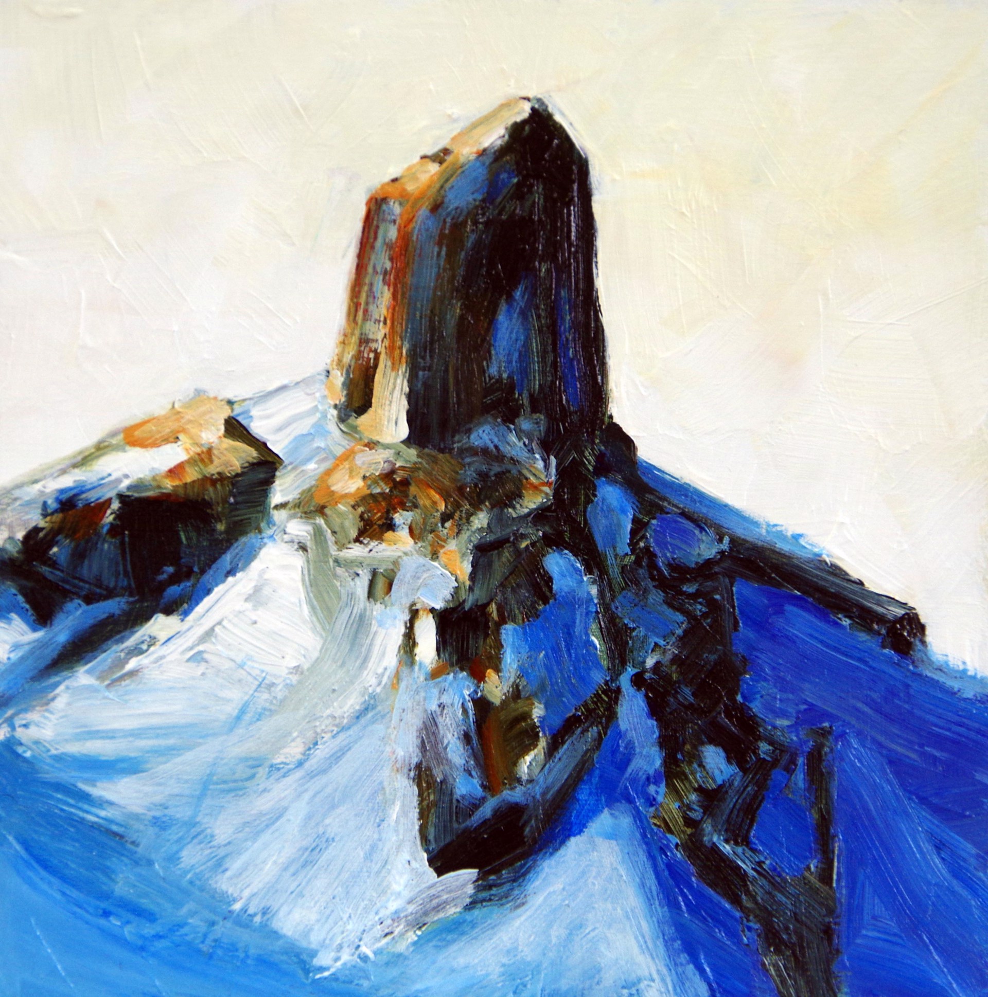 Study in Blue- Black Tusk #2 by SUSIE CIPOLLA