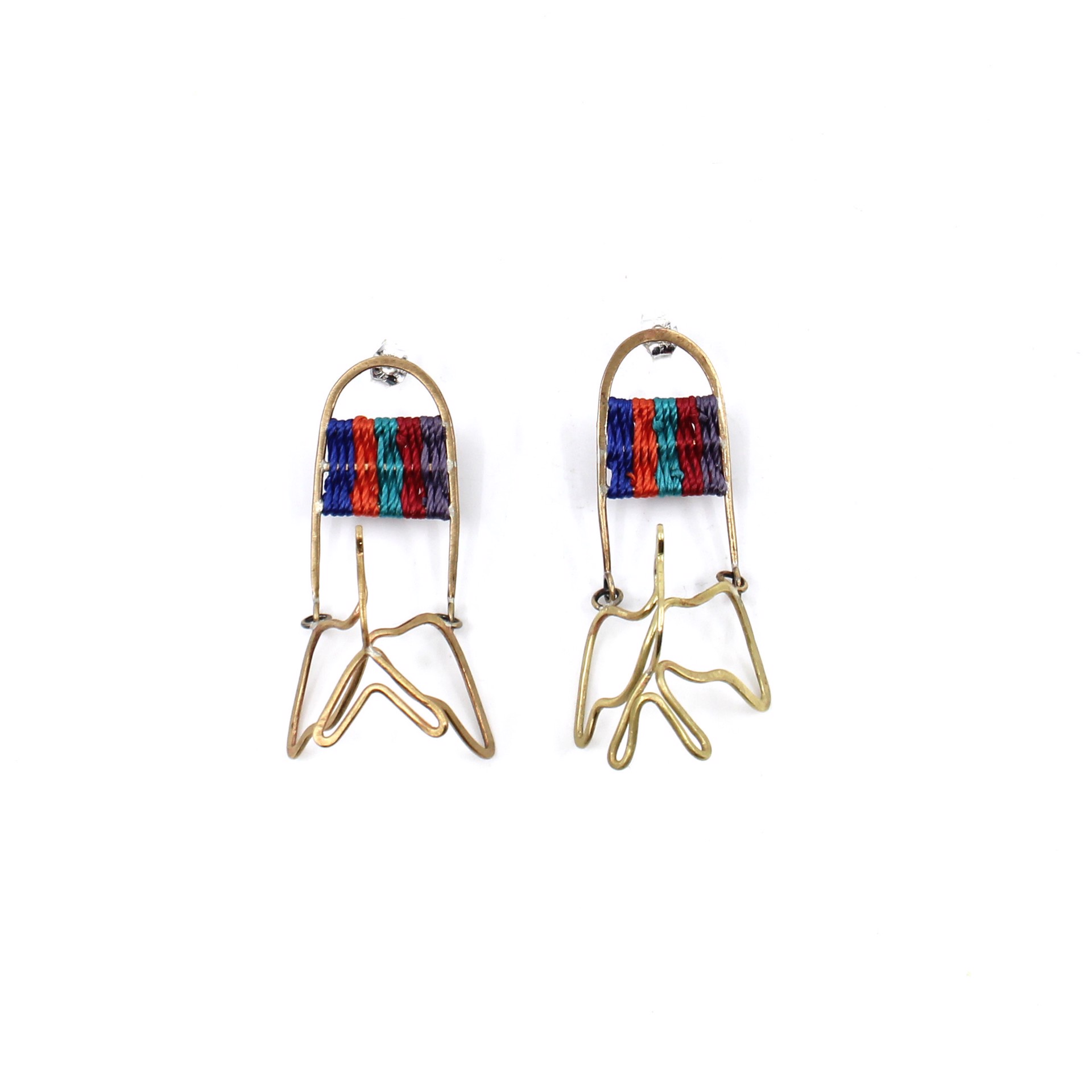 Little Bird Earrings by Flag Mountain Jewelry