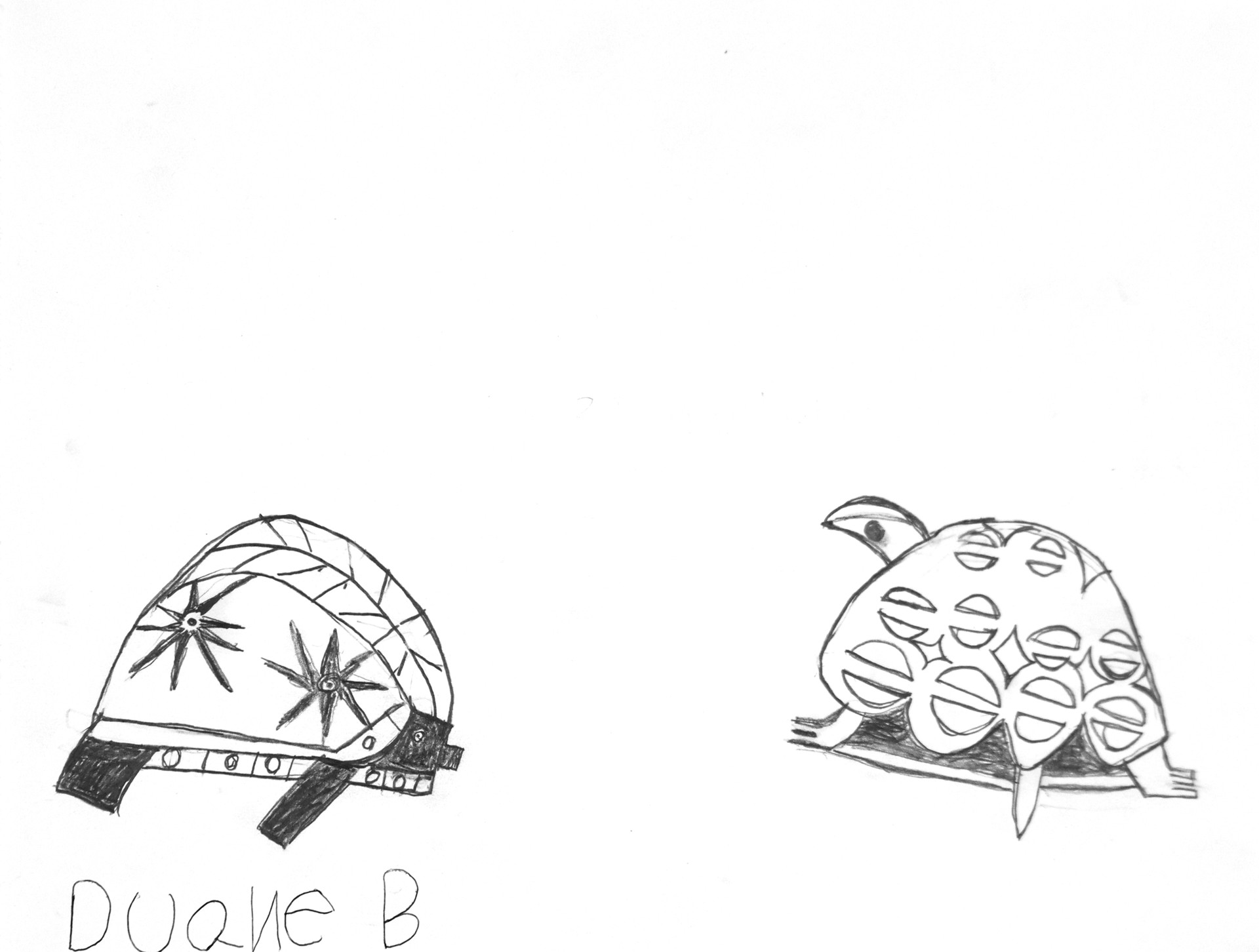 2 Designer Turtles by Duane Blacksheare-Staton