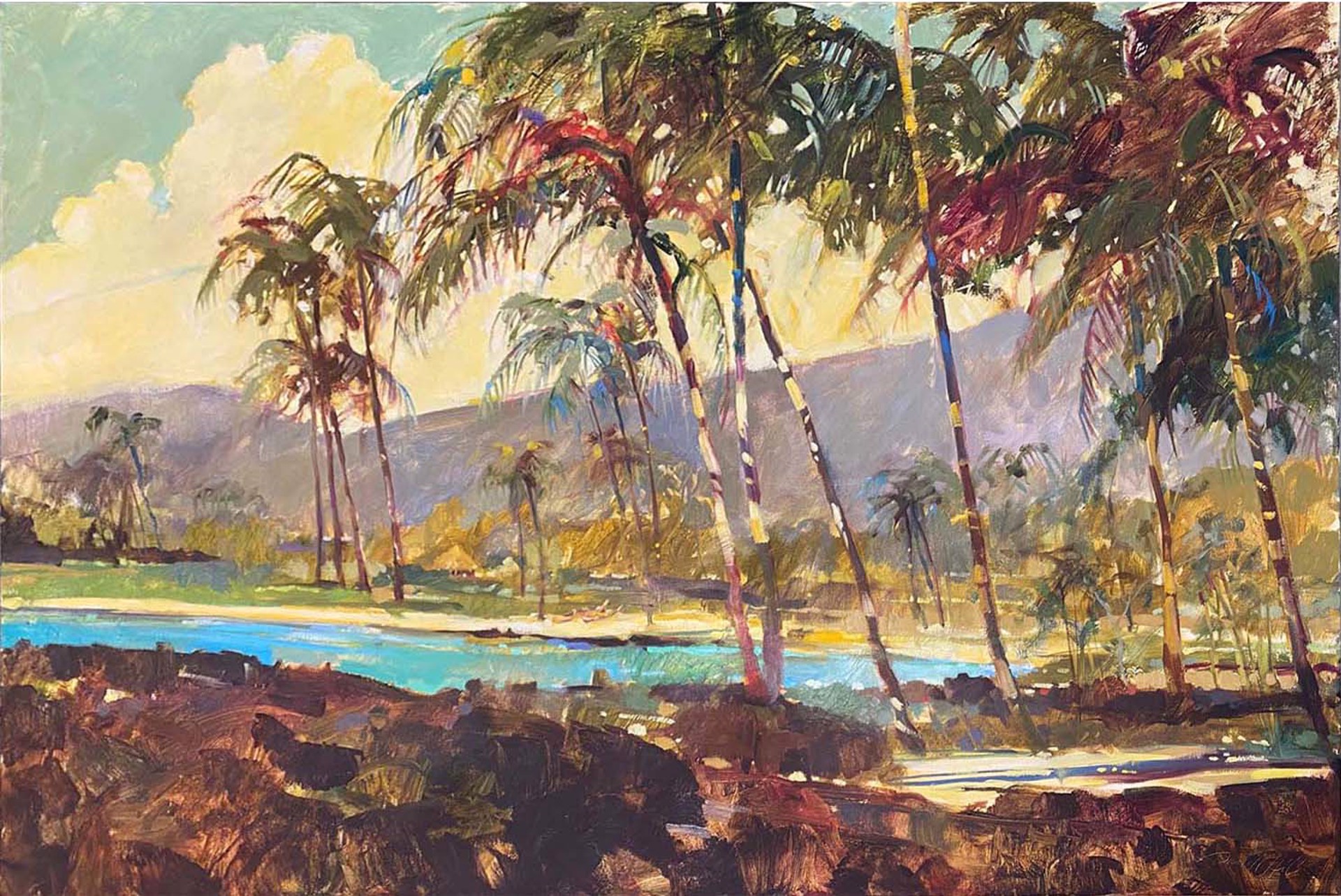 Passion Of The Palms - Original by Darrell Hill