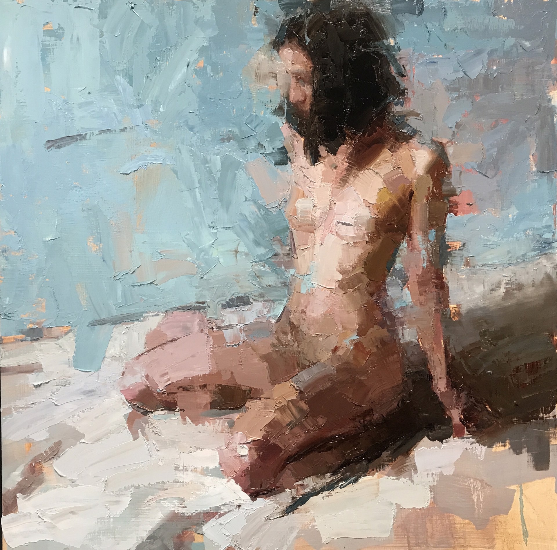Nude with Impasto by Jacob Dhein