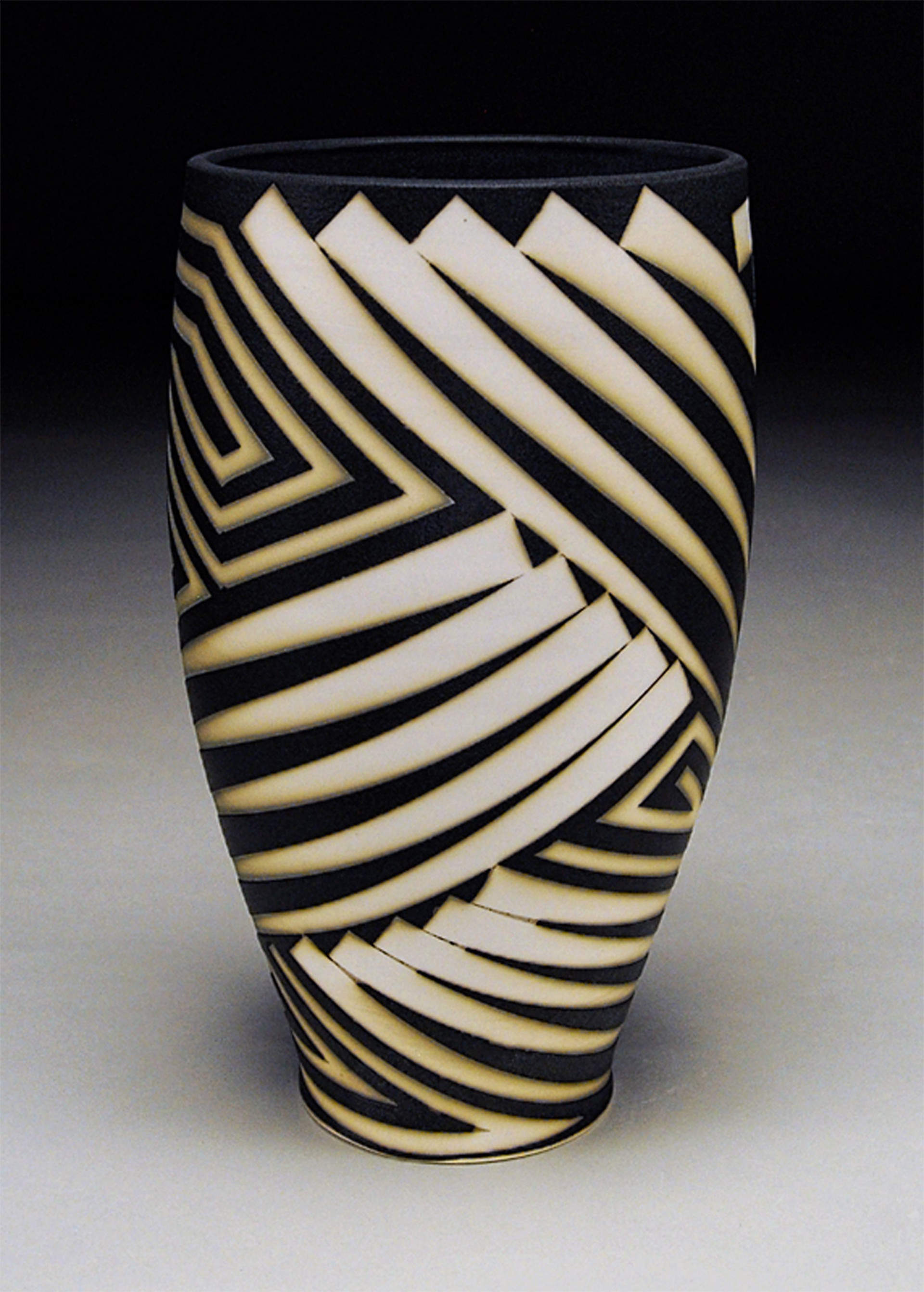 #45, Tall Bowl with Feathers #2 by Nicholas Bernard