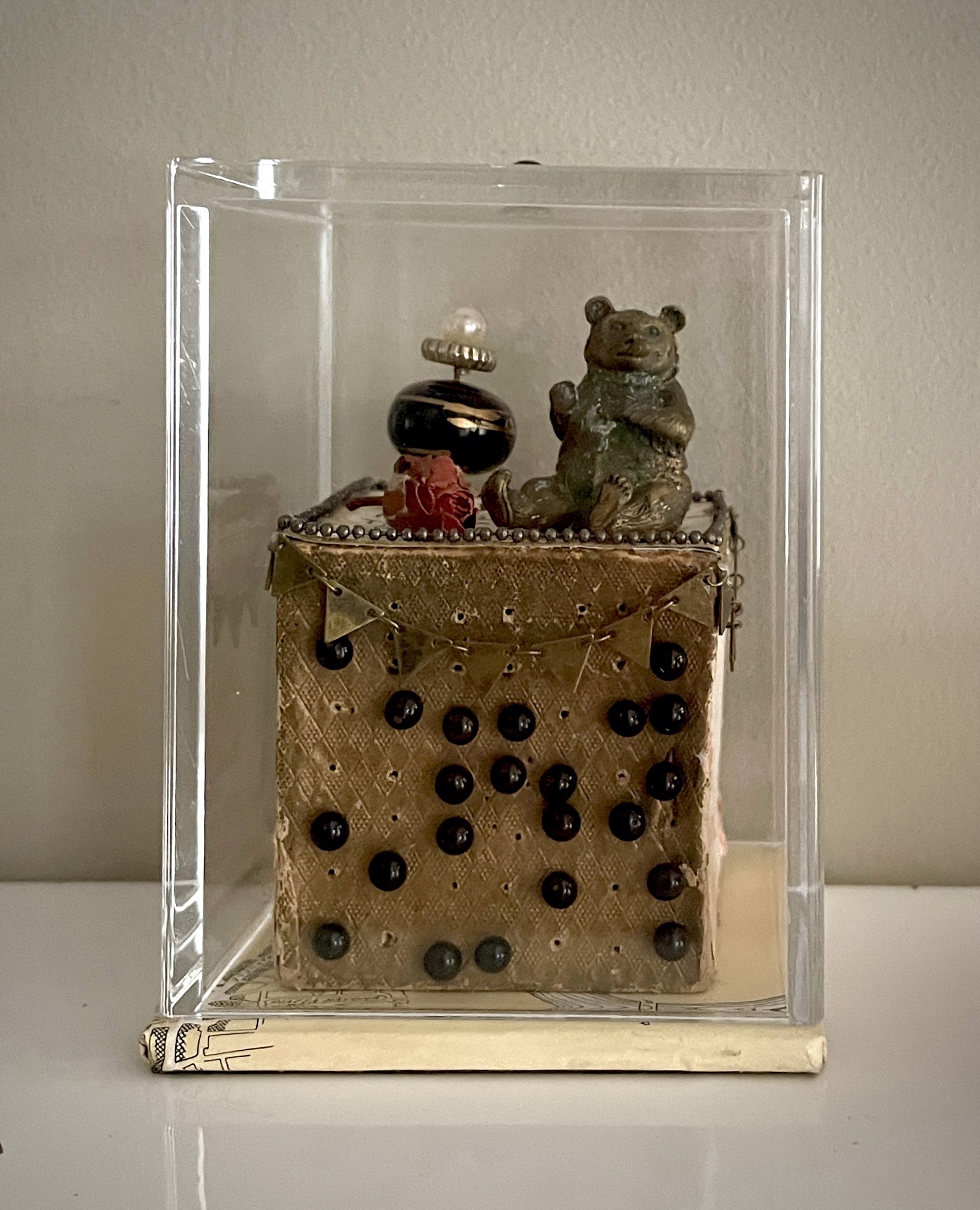 Teddy Bear on a Cube by Susan Gunn