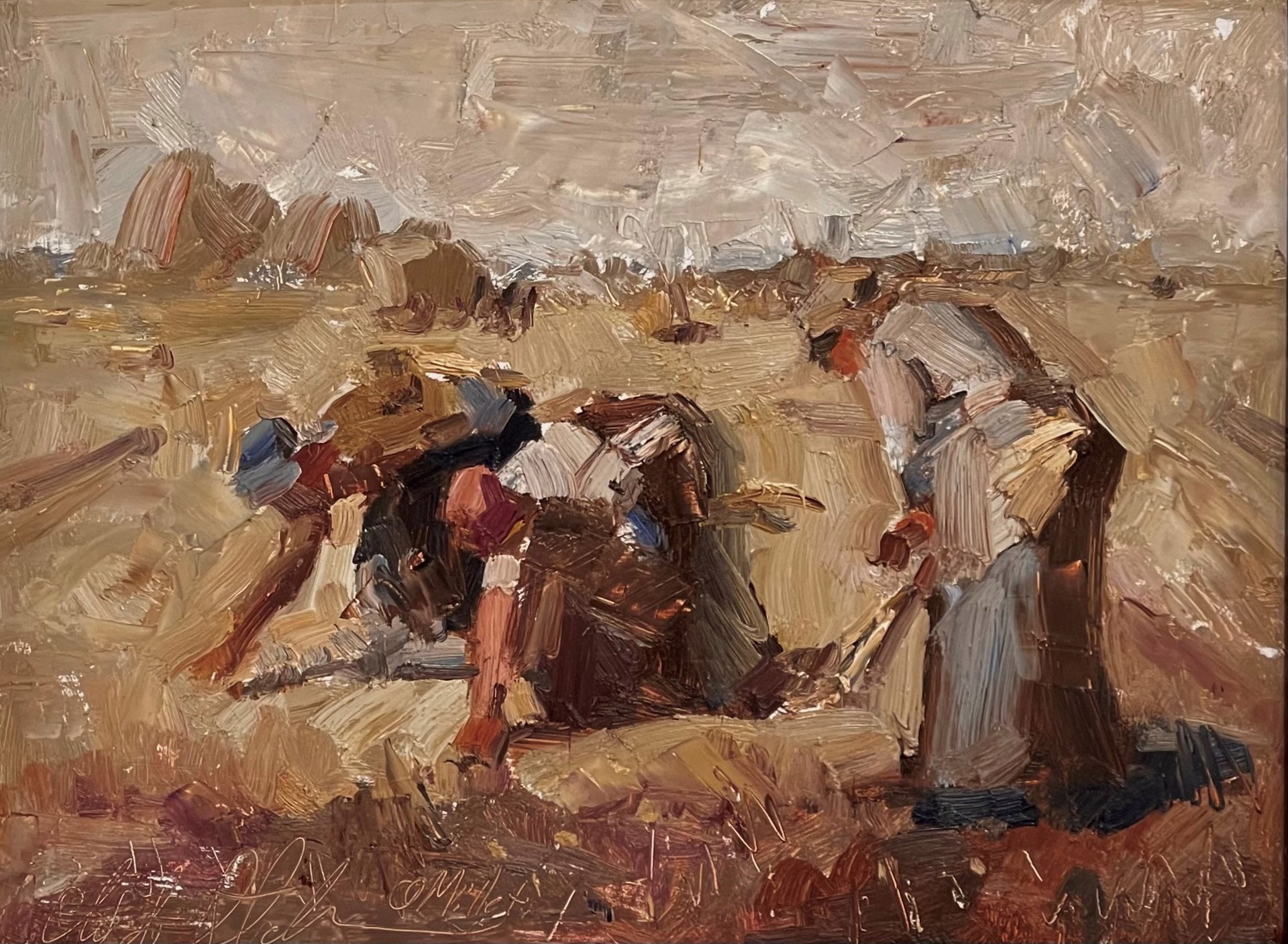 Gleaning Millet by Clyde Steadman