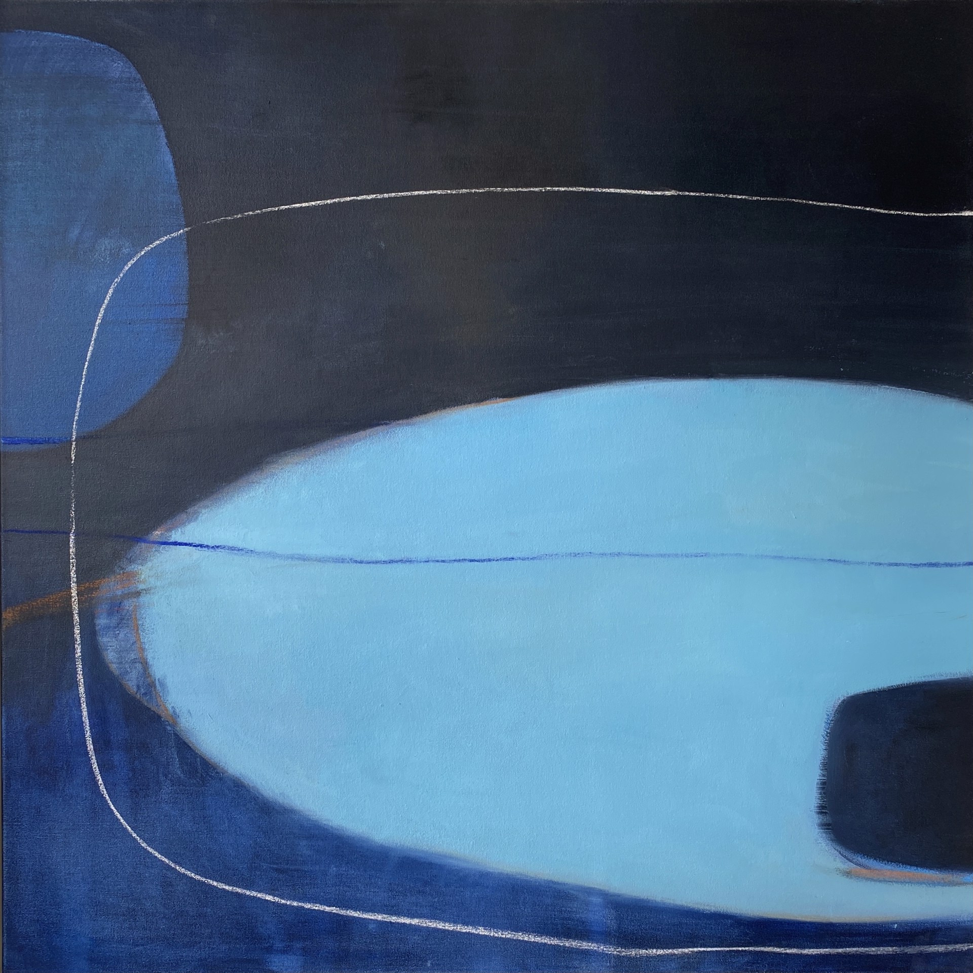 Blue Abstract by Jane Kell
