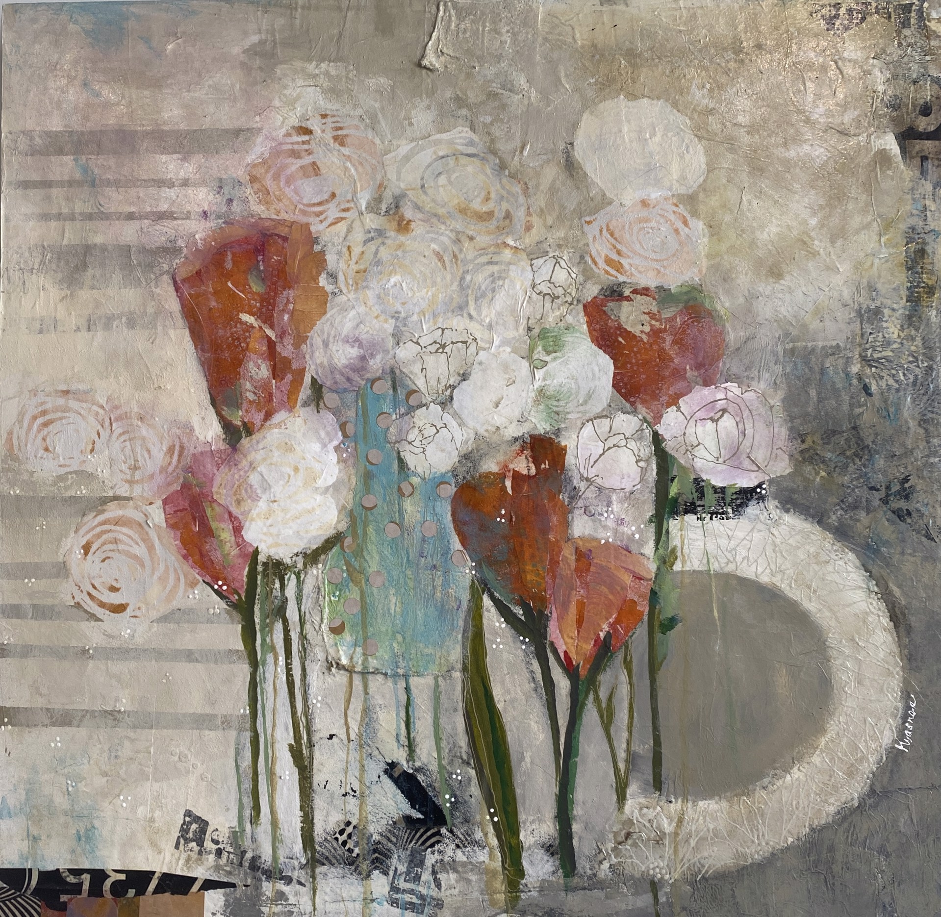 Roses & Tulips by Jill Krasner