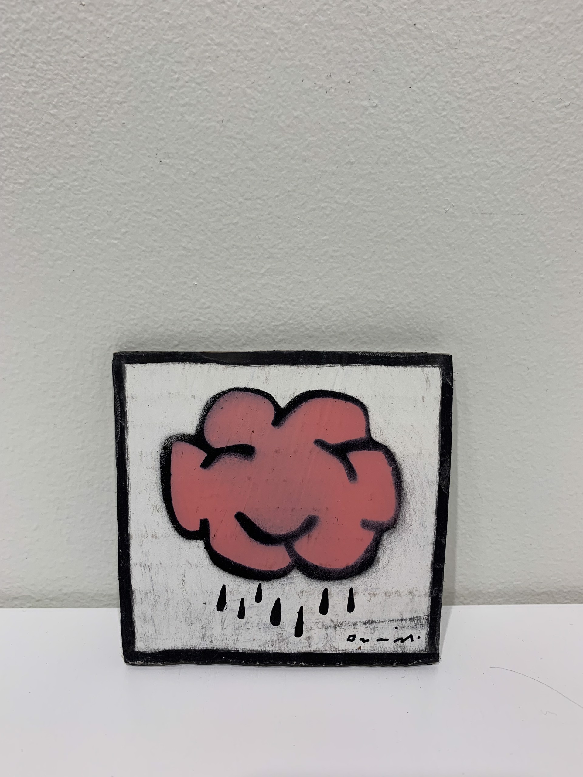 Pink Raincloud Postcard by Bill Barminski