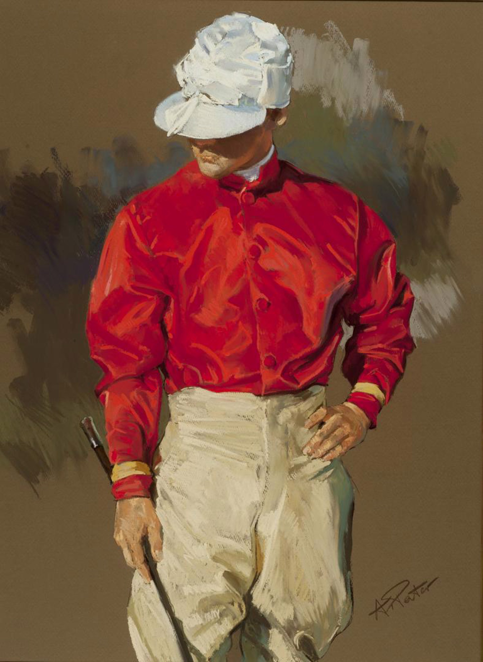 Jockey with Red Silks by Andre Pater