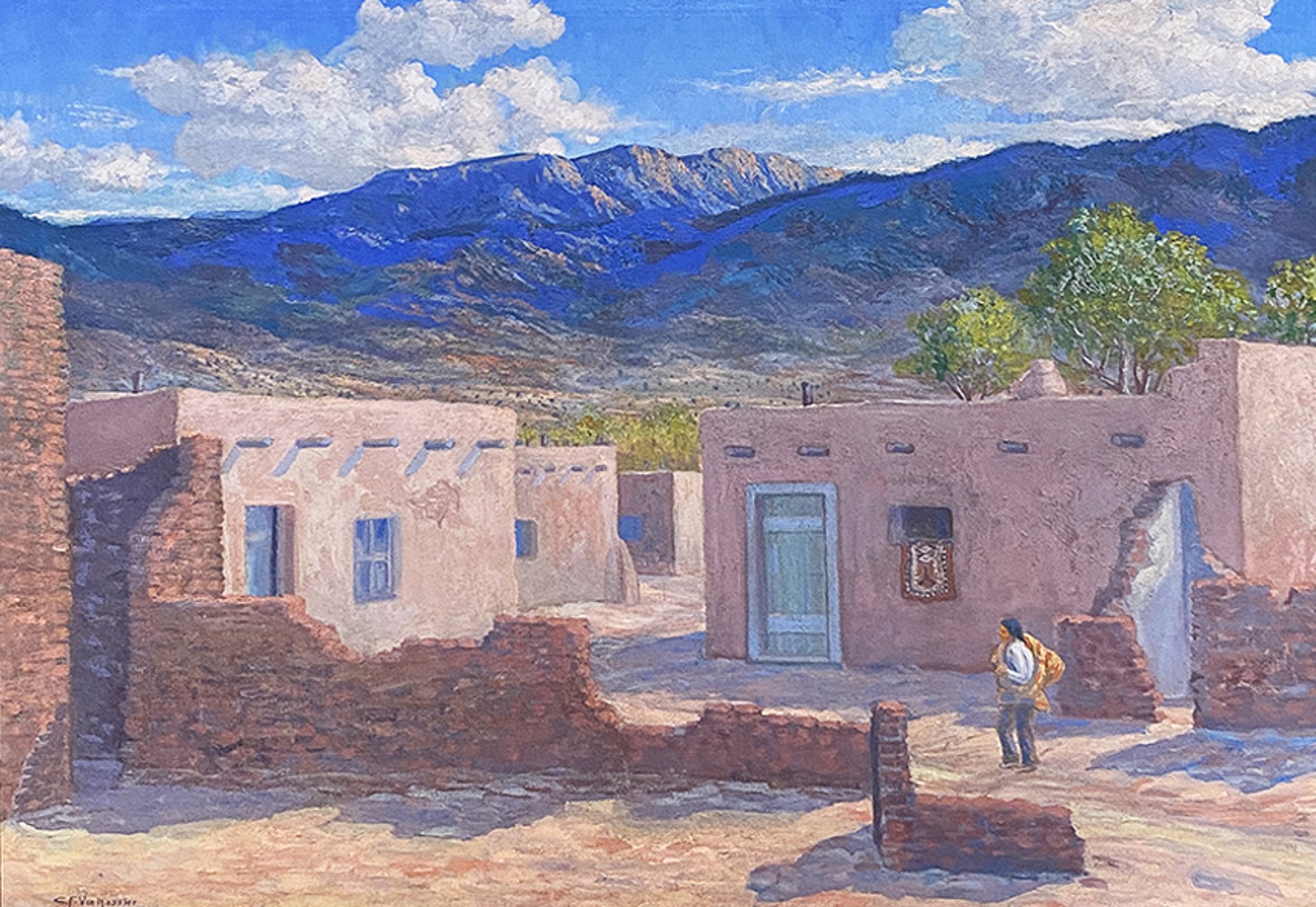 Taos Pueblo by Carl Von Hassler