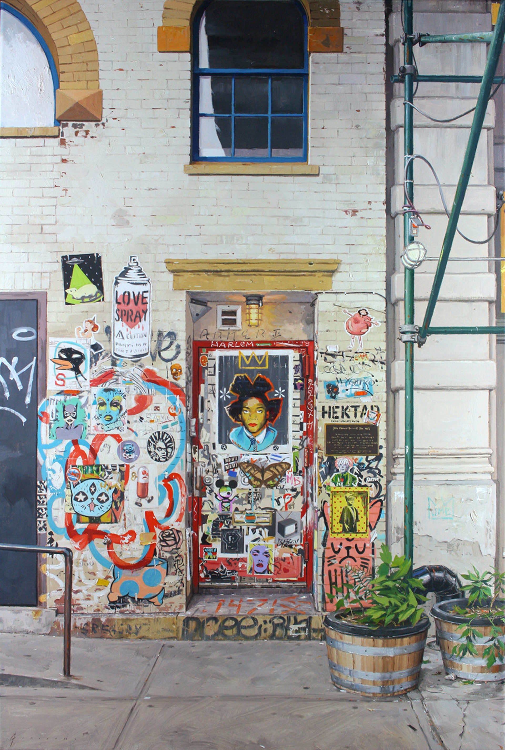 Basquiat's Studio on Great Jones Place by Vincent Giarrano
