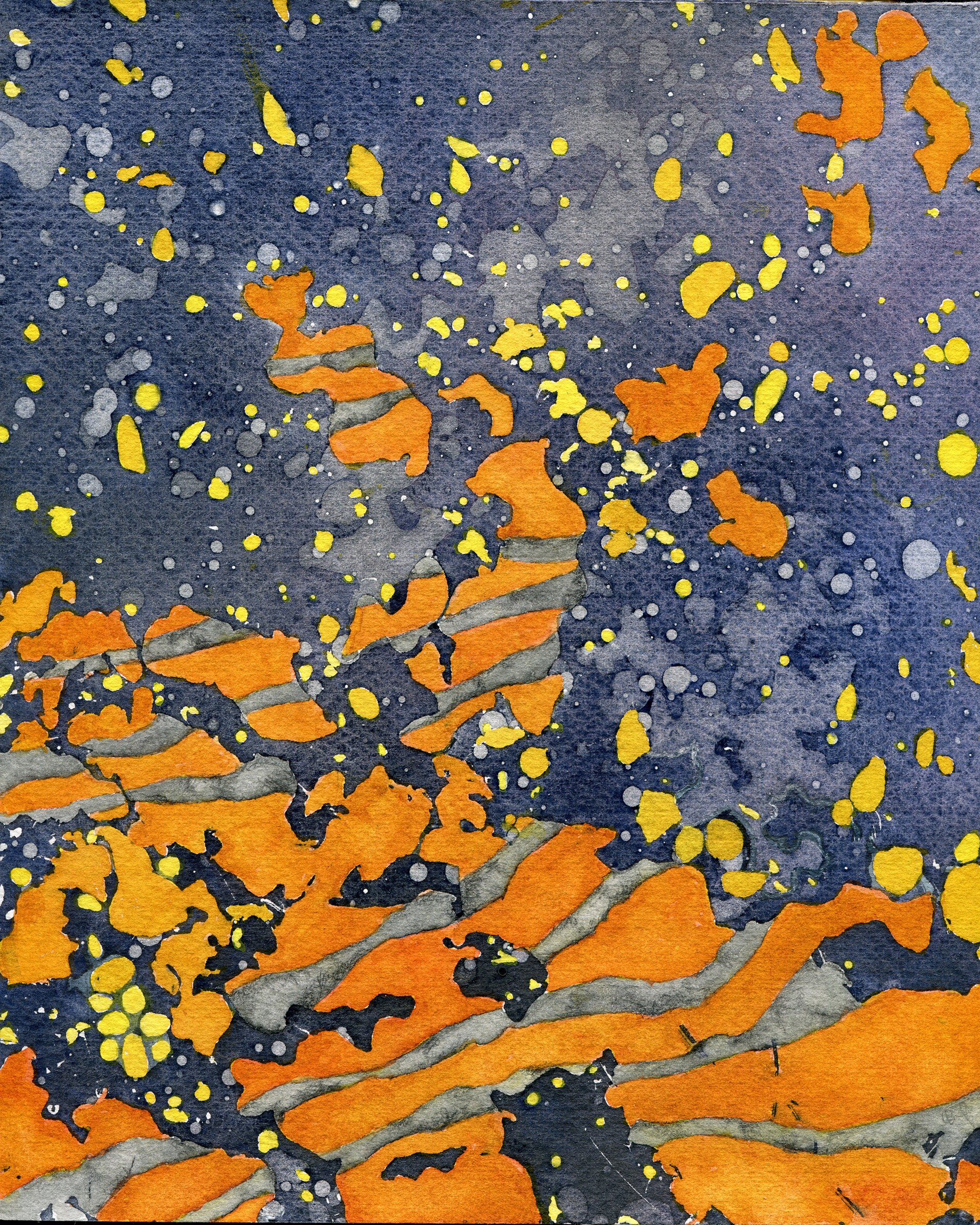 Galaxy: Orange Path by Sondra Dorn