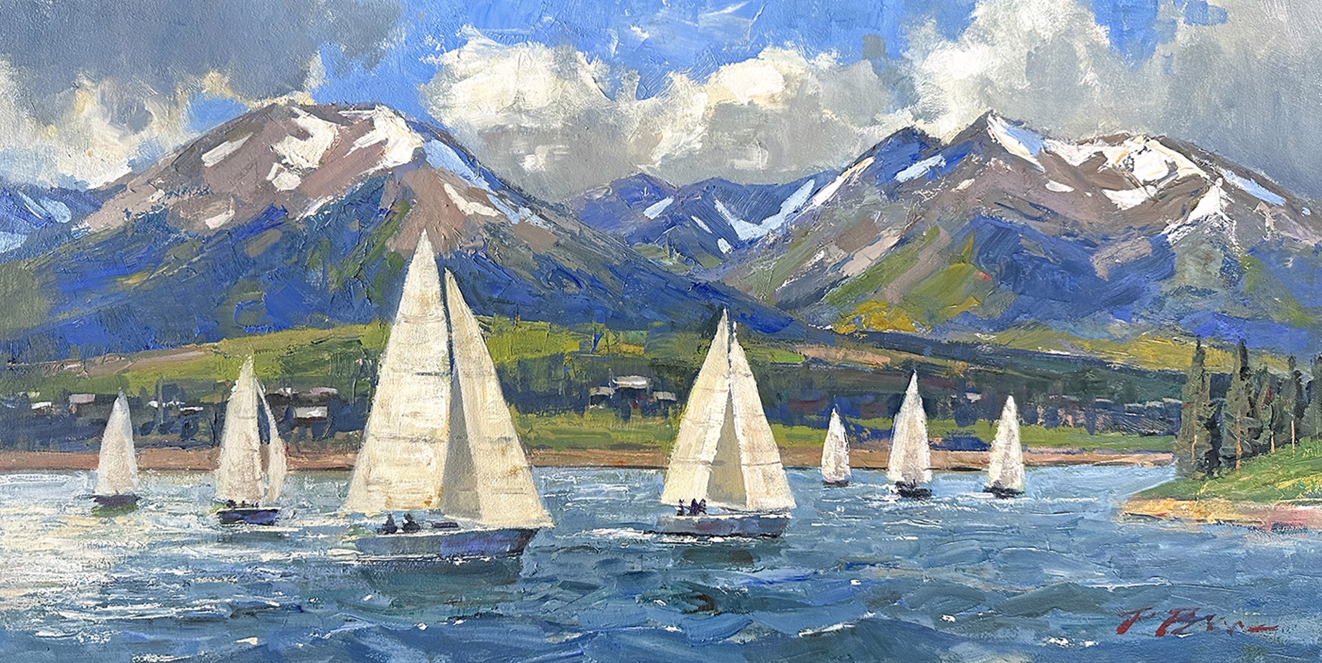 Wind Catchers Lake Dillon by Perry Brown