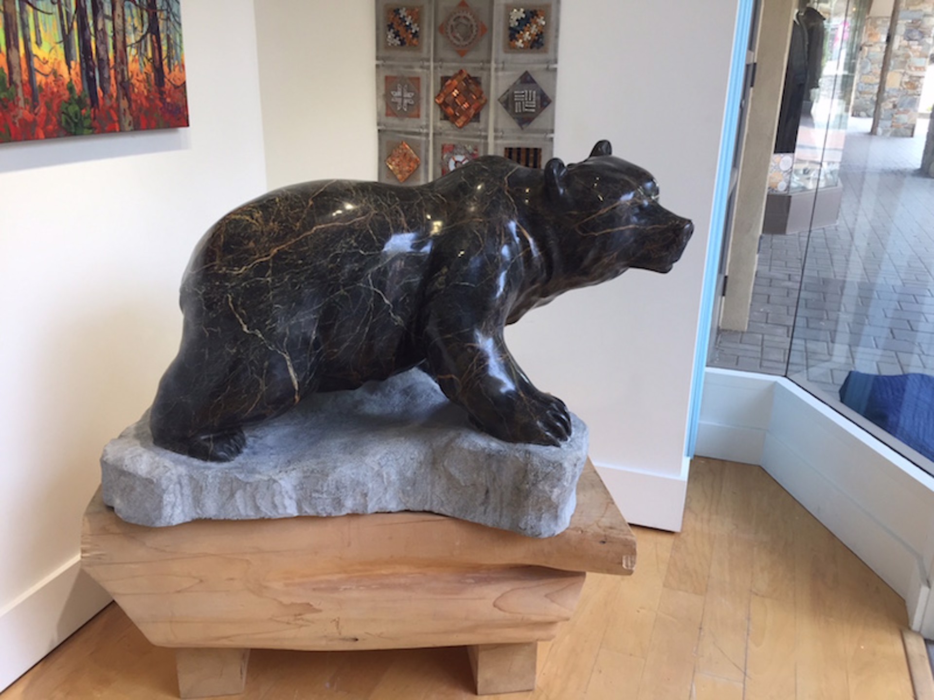Heading Back to the River - Large Bear by Cathryn Jenkins