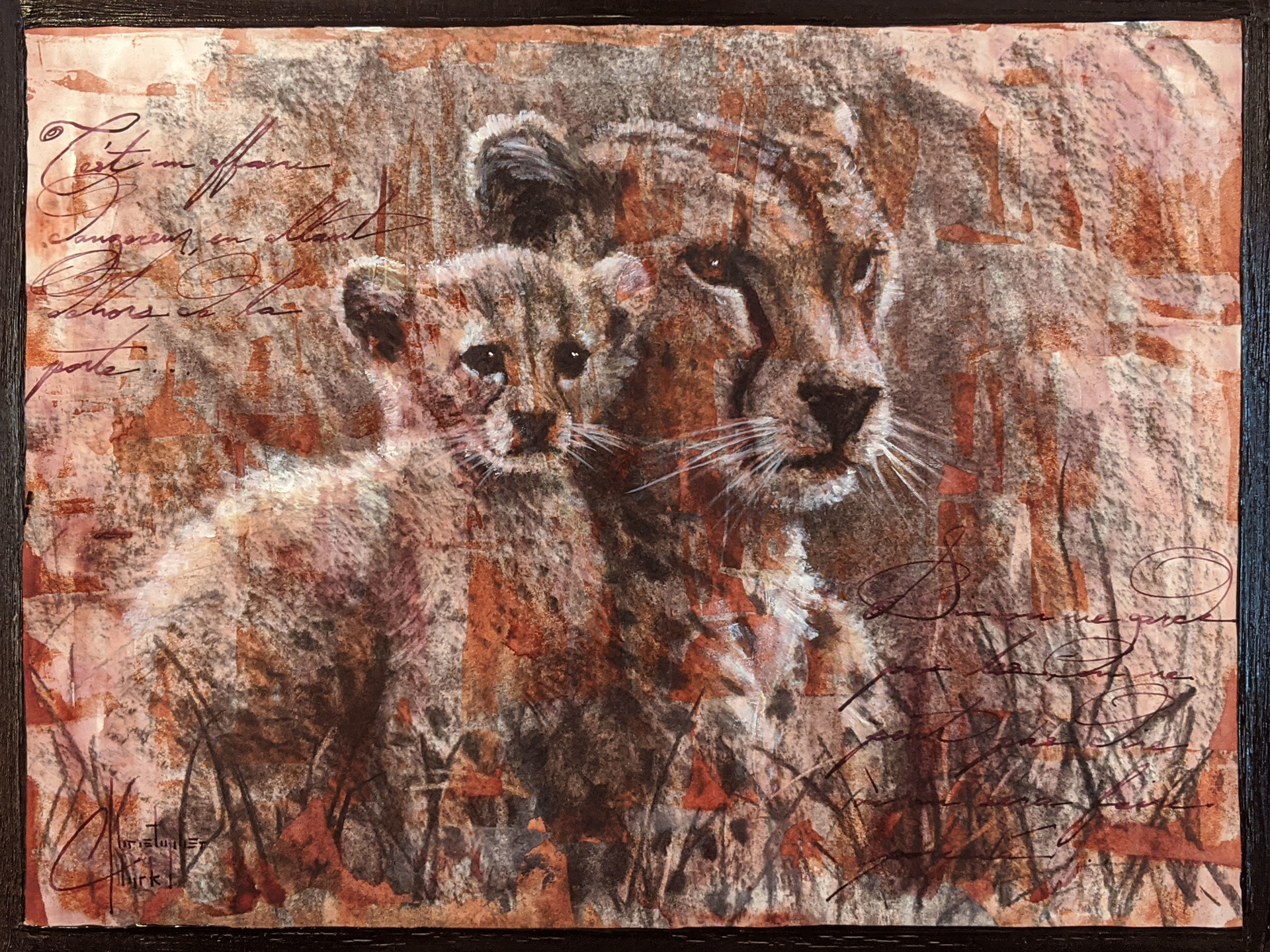 Sepia Cats, Cheetahs by Christopher Clark