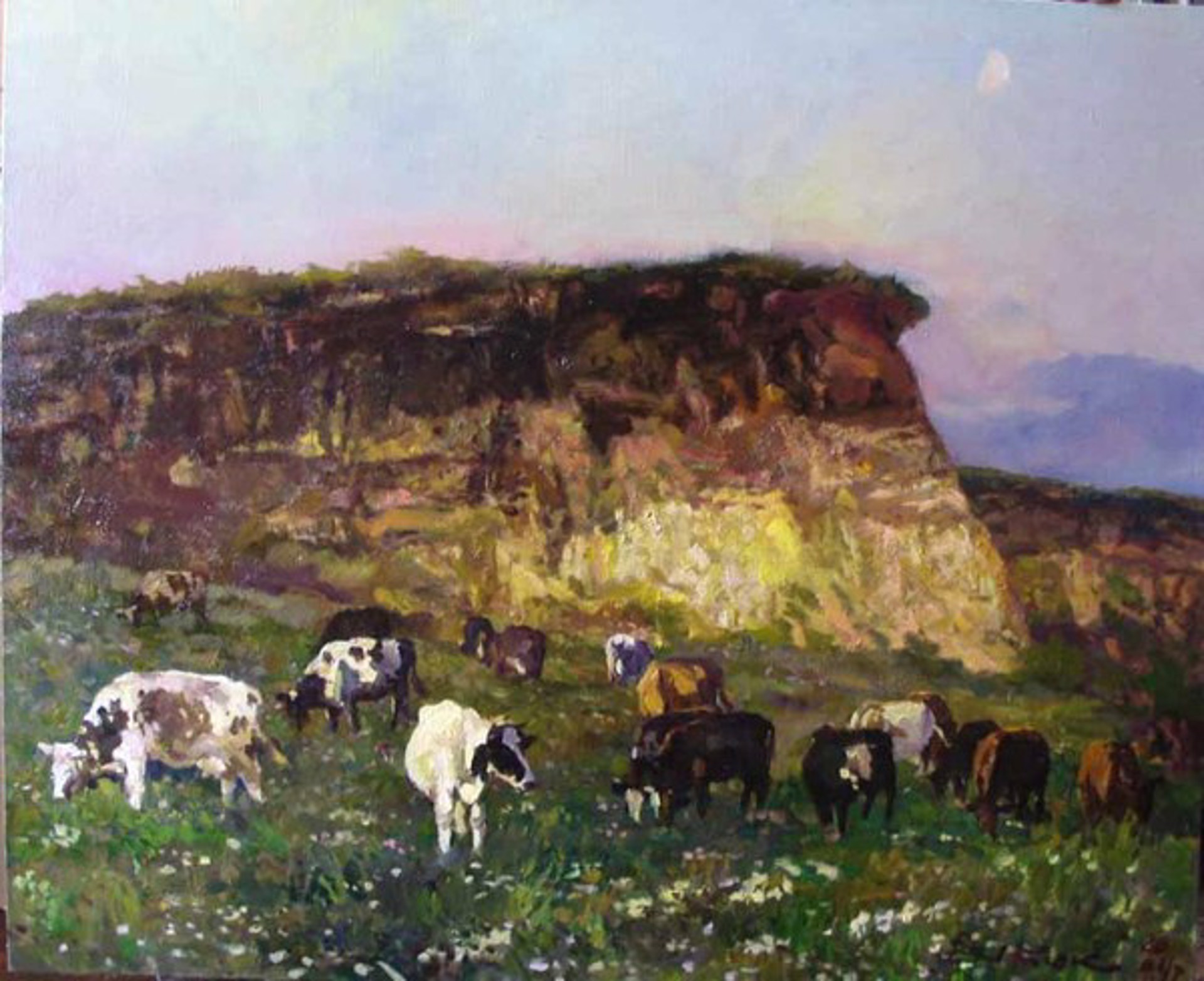 Herd of Cows in the Evening by Ivan Vityuk