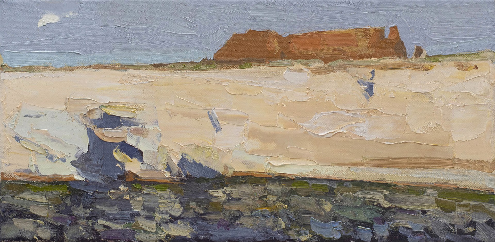Original Oil Painting Featuring Desert Cliffs Around Lake Powell