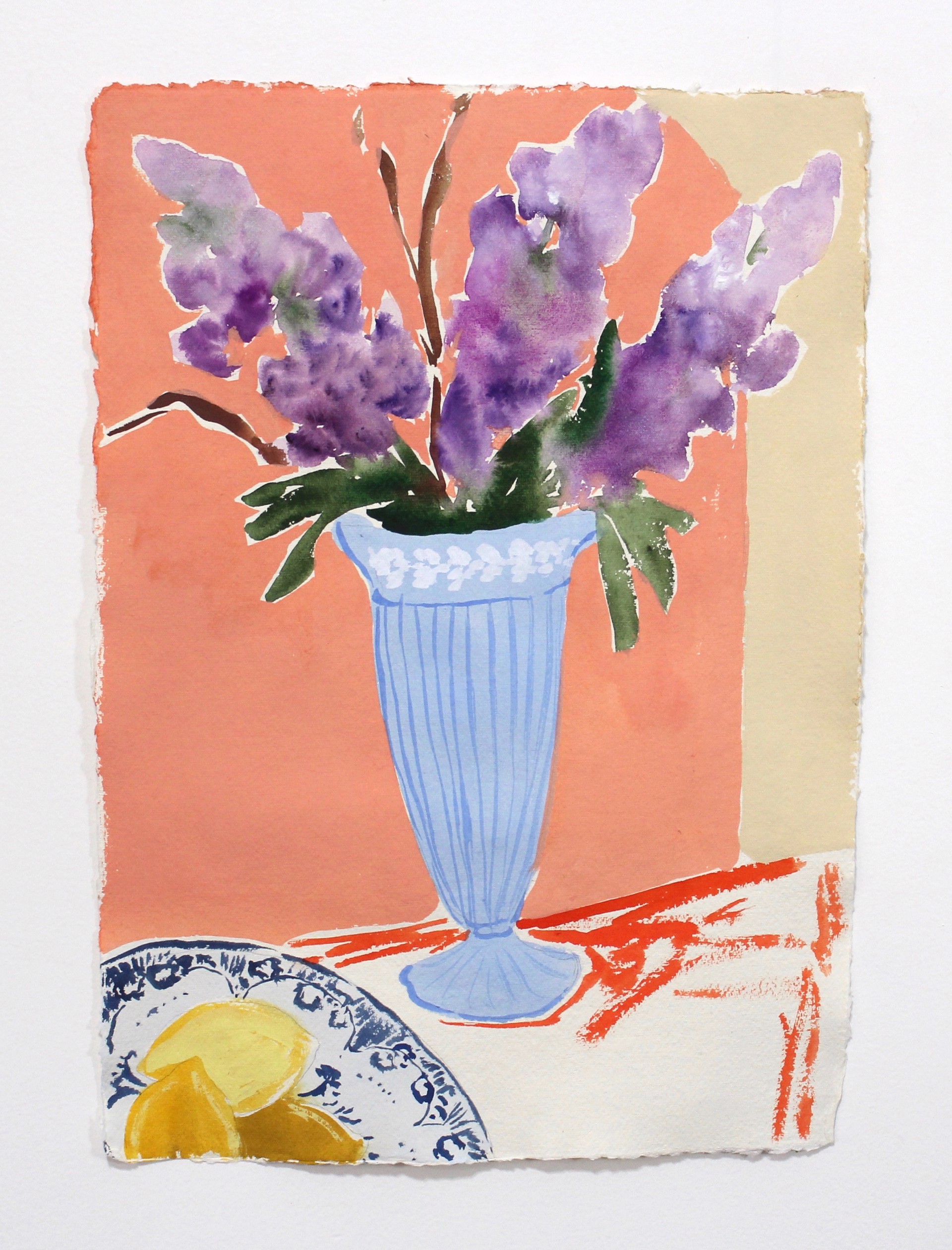Lilacs in Wedgewood by Kayla Plosz Antiel