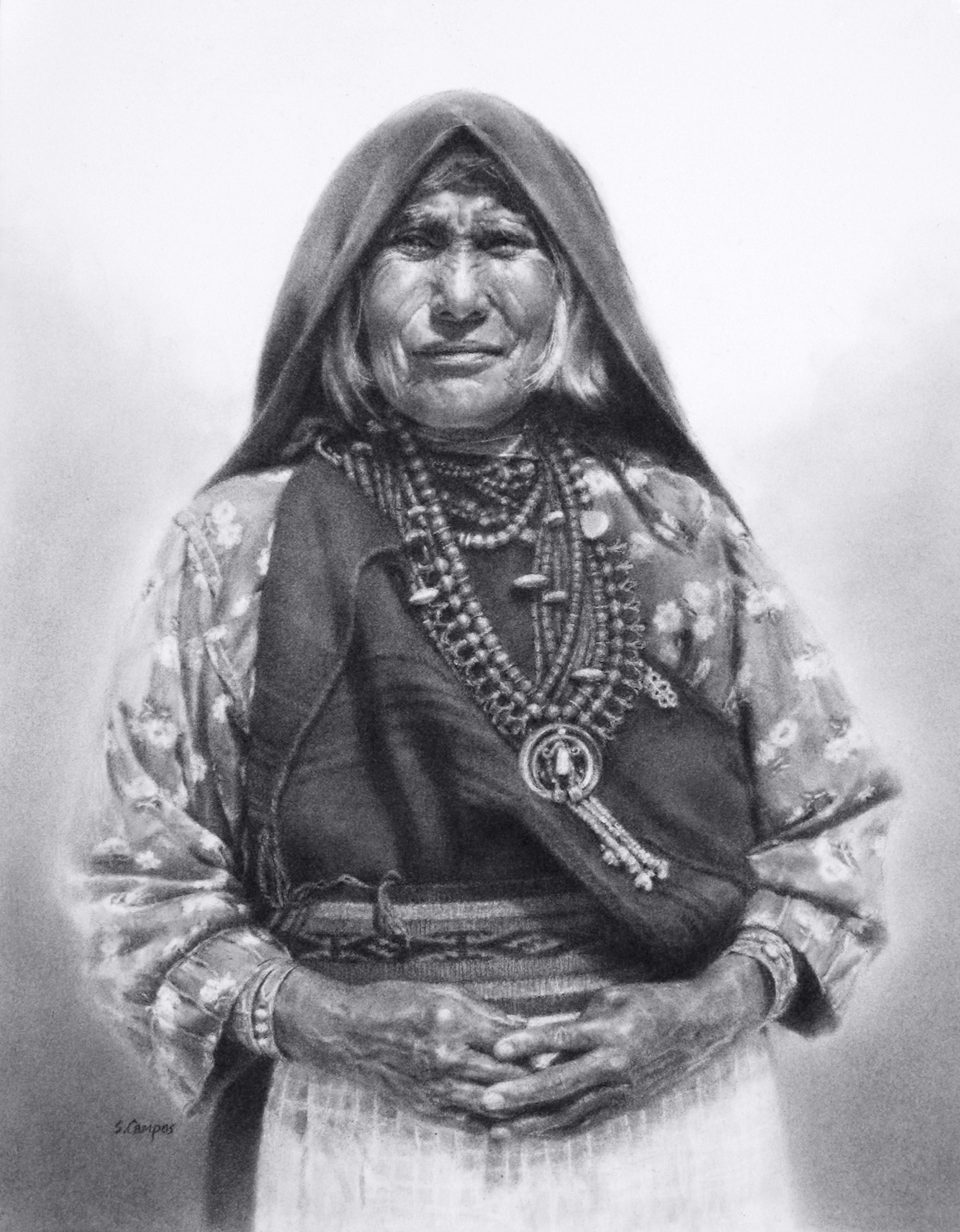 Acoma Woman by Stephanie Campos