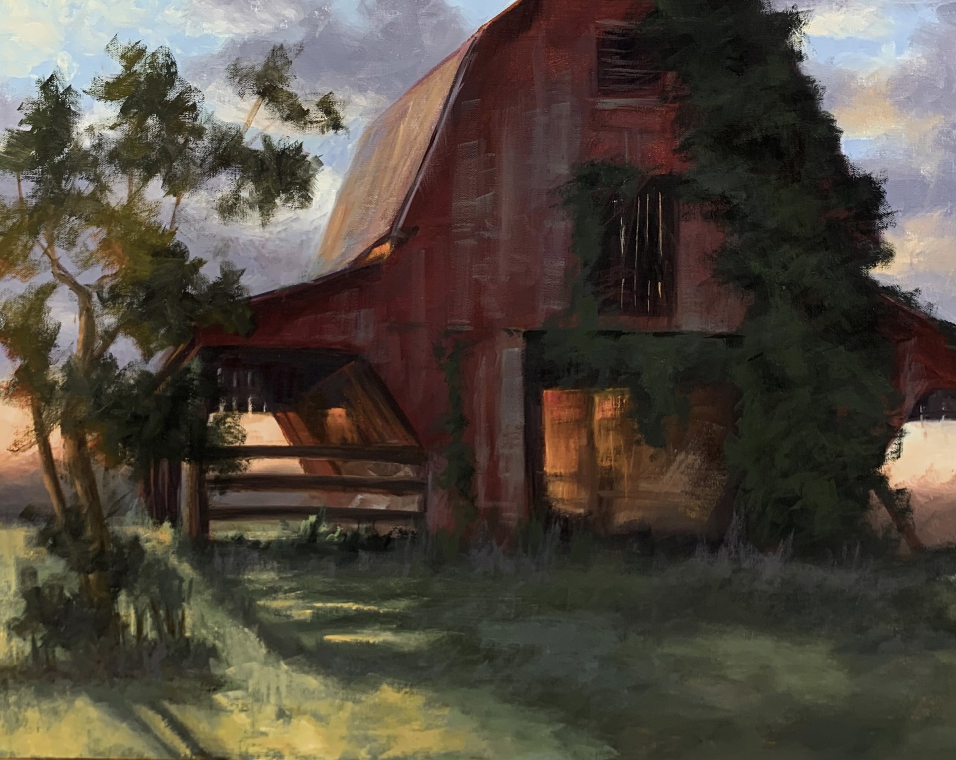 Backlit Barn by Carol Roark