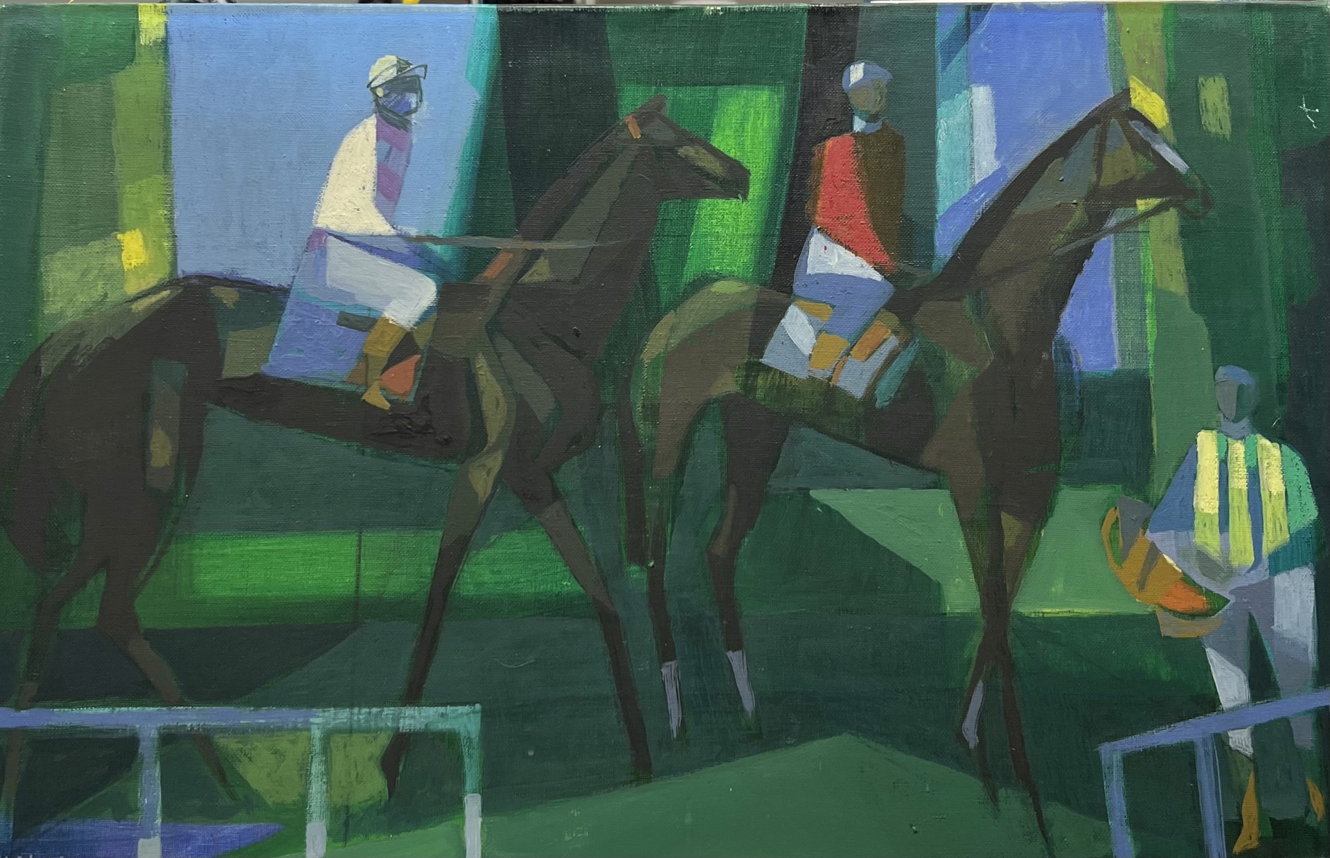 Horses Before the Race by Camille Hilaire