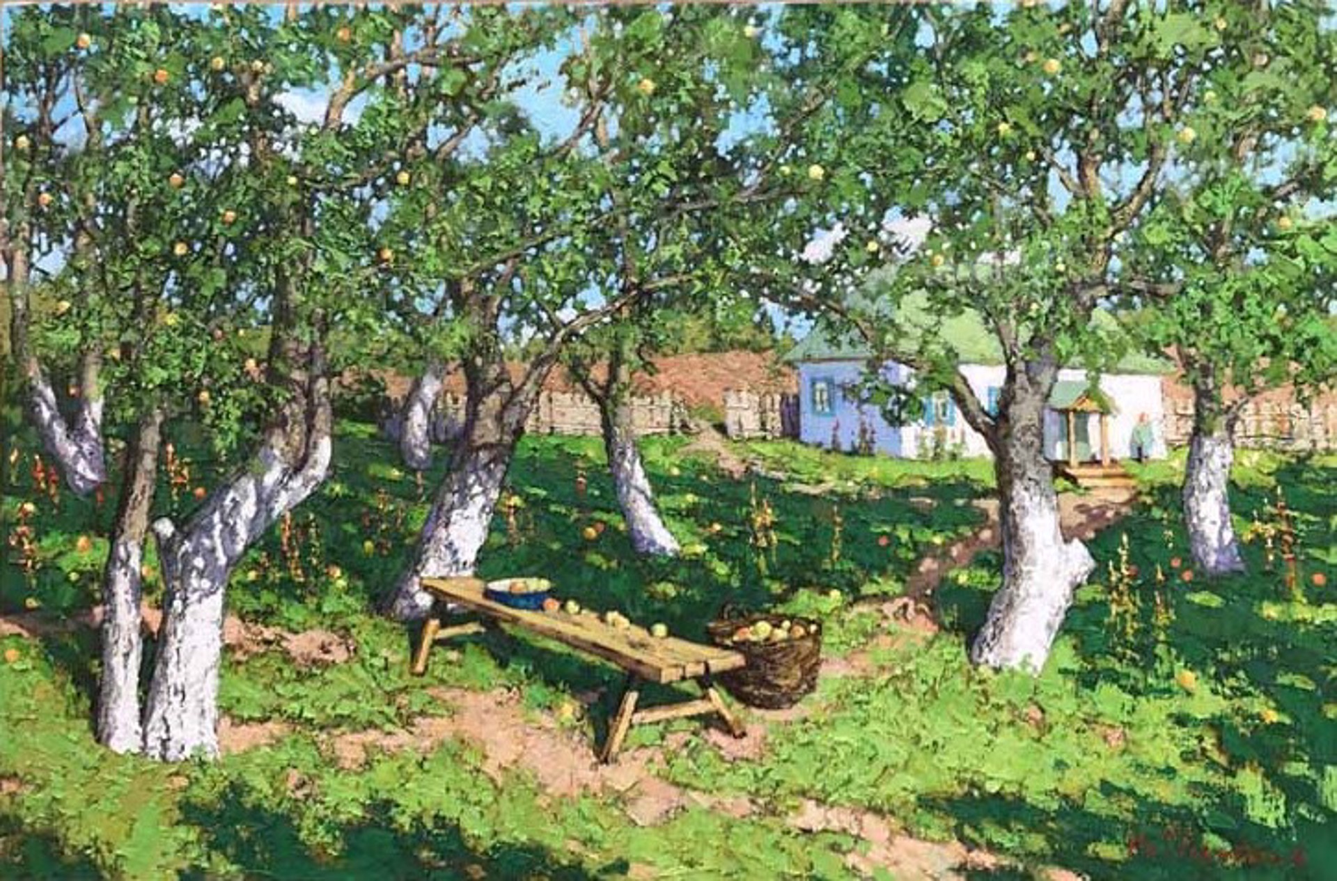 Apple Trees by Vladimir Pentjuh