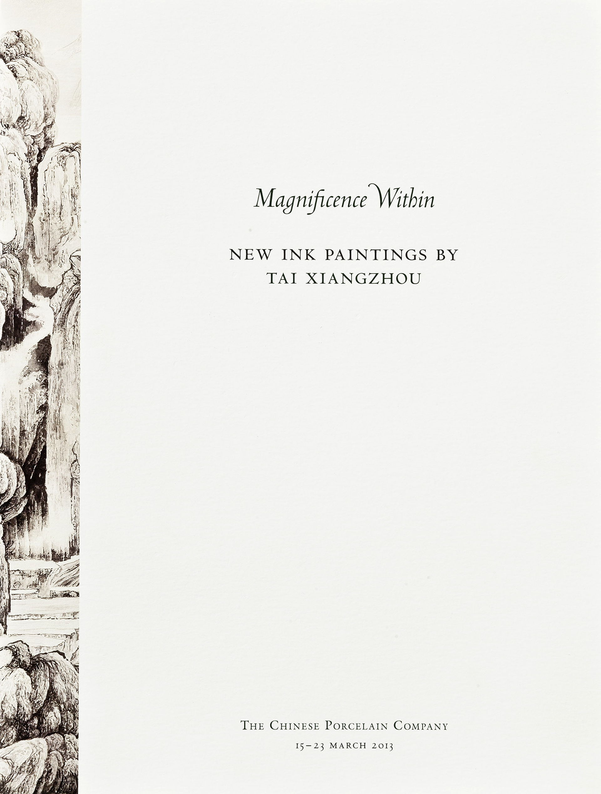 Magnificence Within, New Ink Paintings by Tai Xiangzhou (out of print) by Brochure 16