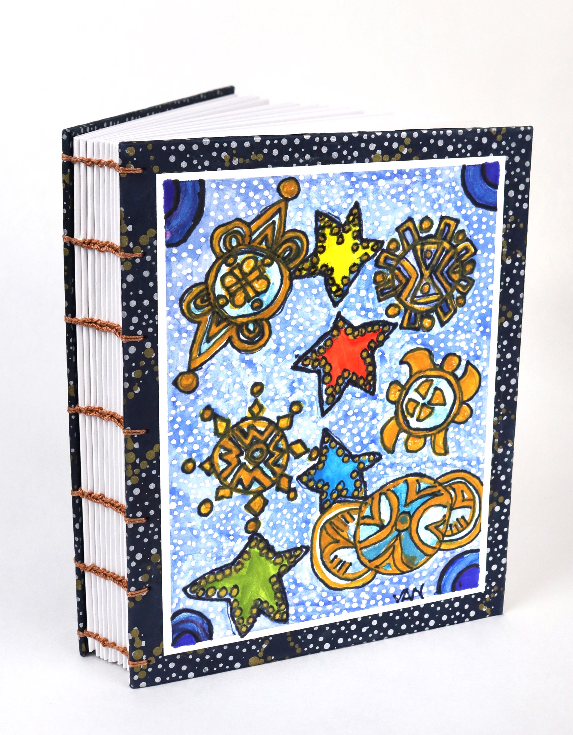 Beyond the Stars Handmade Journal by Vanessa Monroe