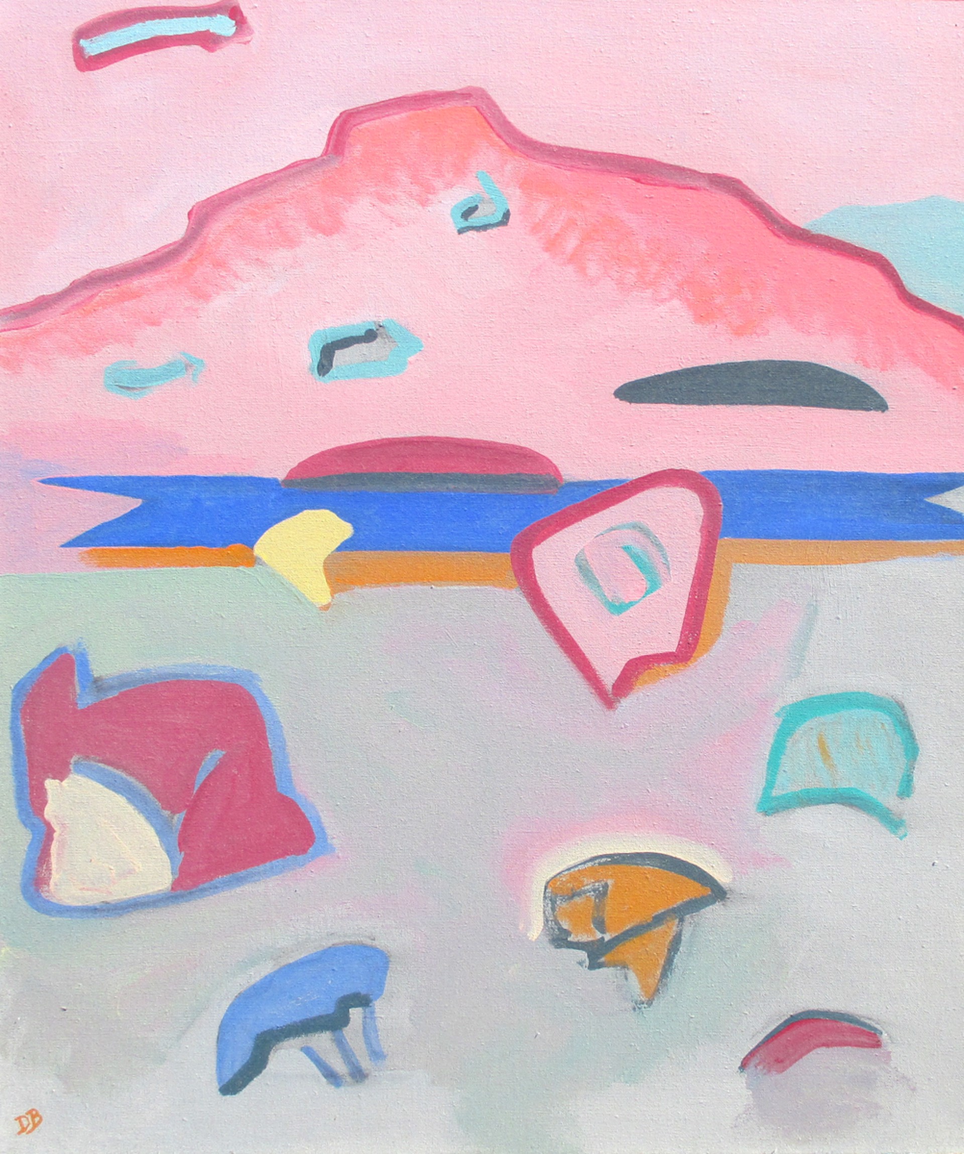 Abiquiu Lake ( invitation cover for show ) by David Barbero