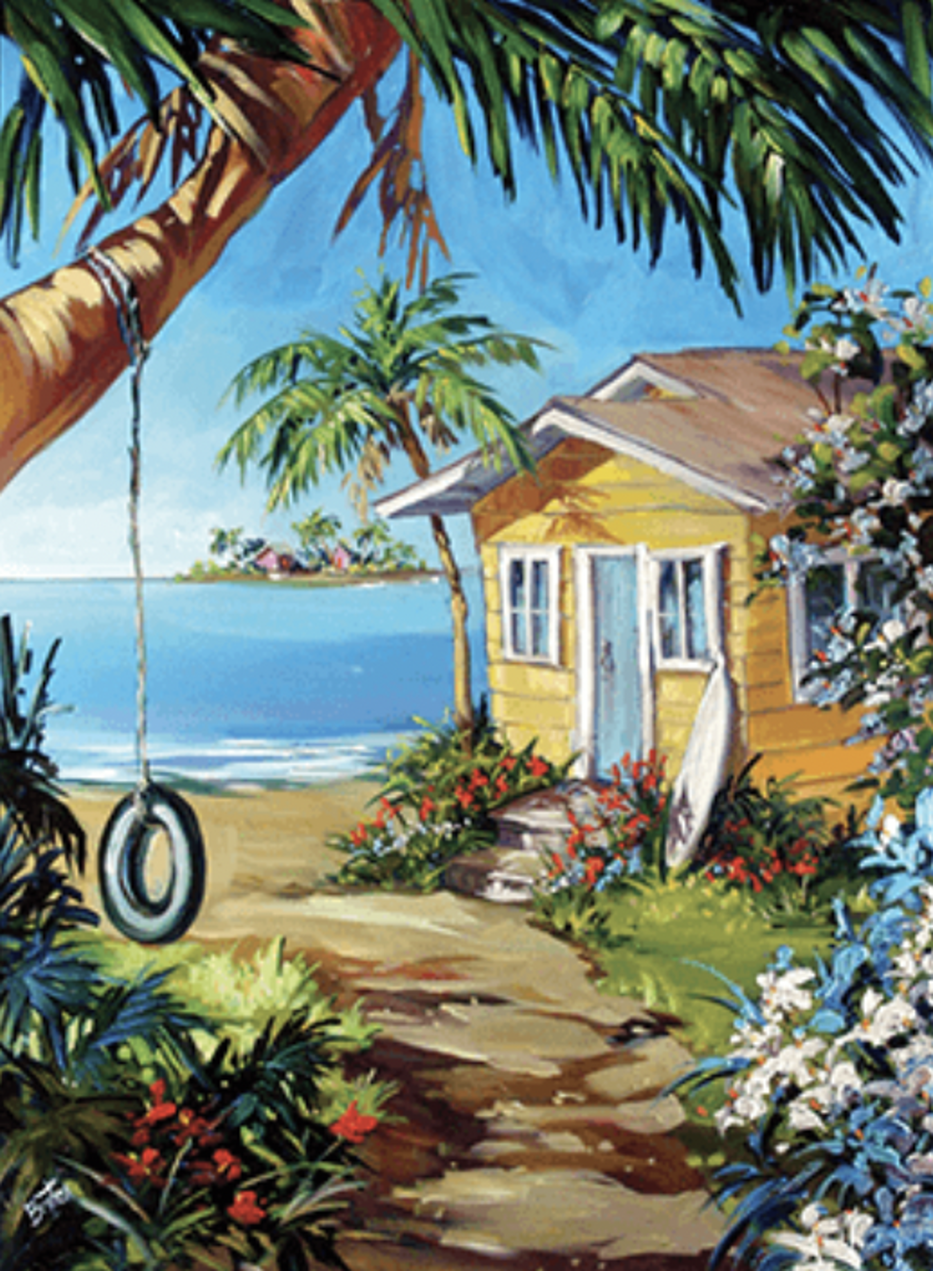 Caribbean Country Club (Available in 18" by 24" and 30" by 40") by Steve Barton
