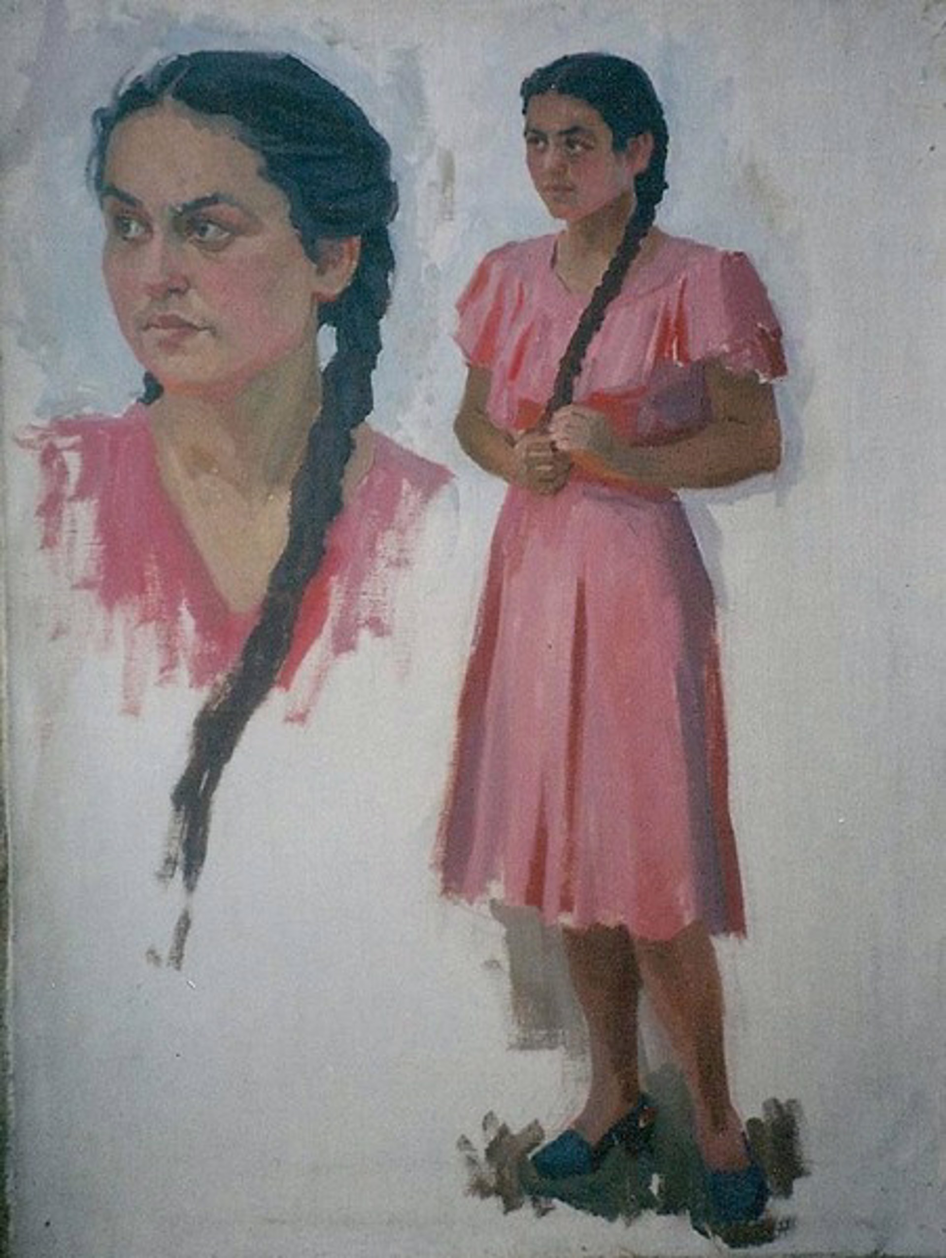 Girl in Pink (Study) by Vladimir Masik