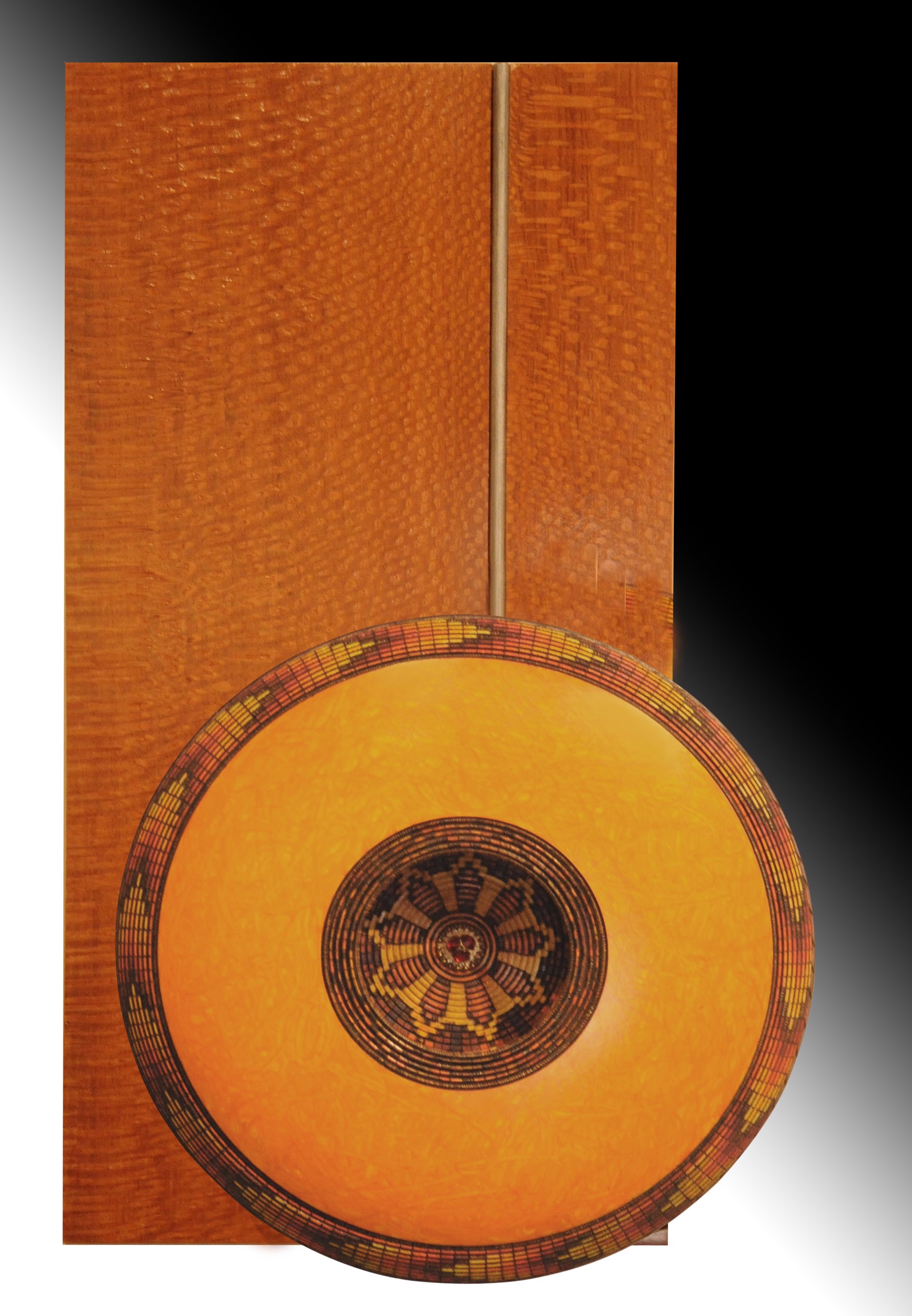 Sonoran Desert Medallion with Leopardwood by Keoni