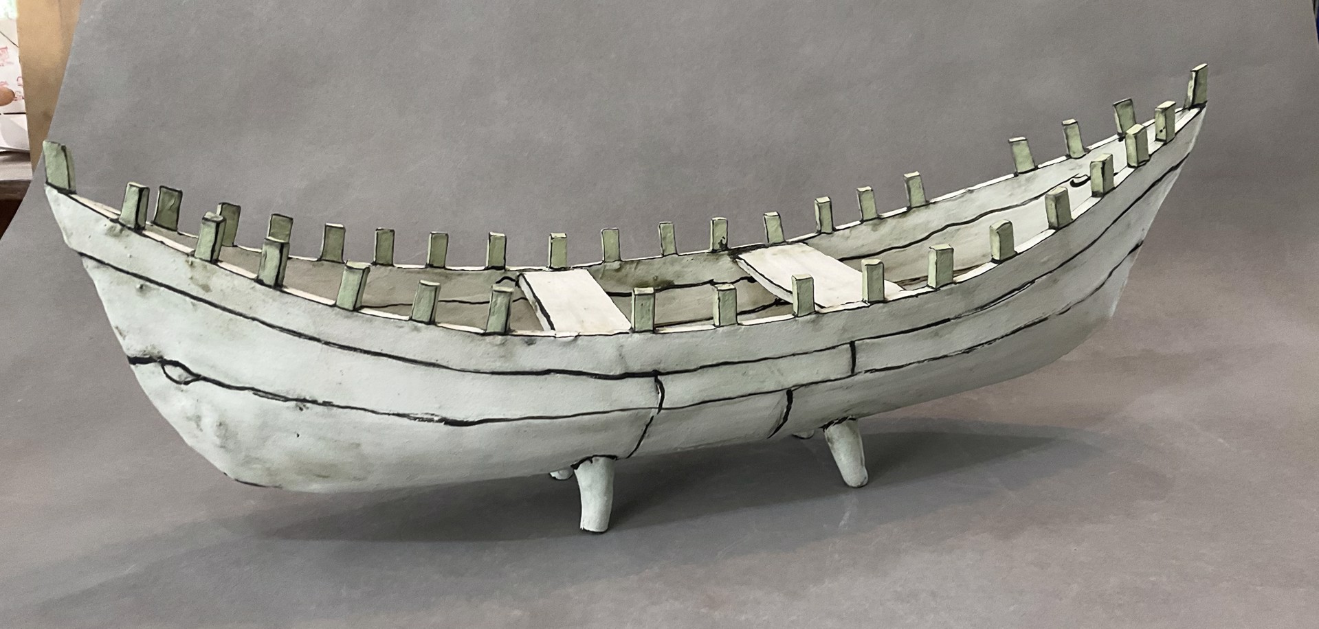 Long Boat on Stilts by Mary Fischer