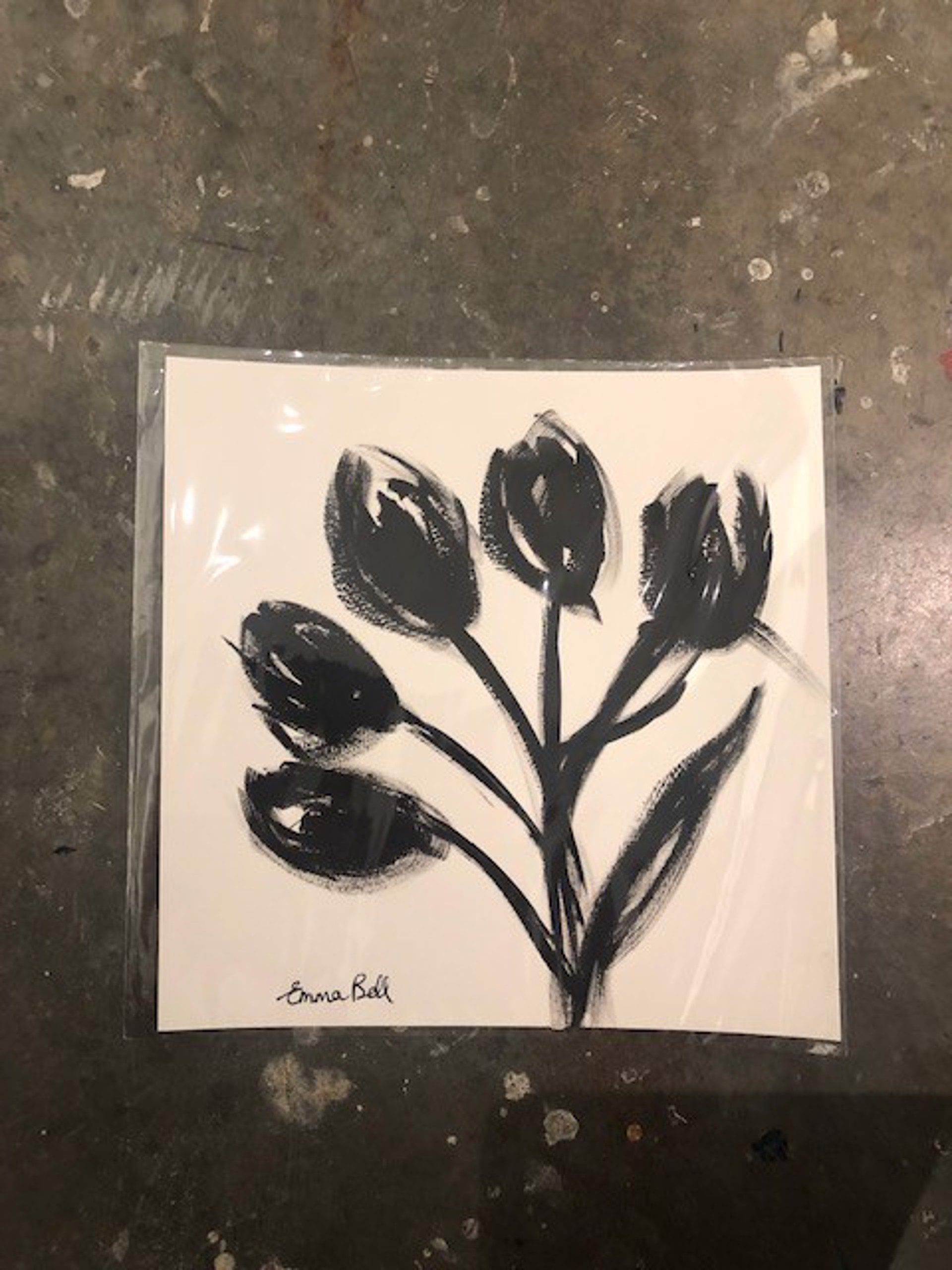 Black & White Tulips I by Emma Bell
