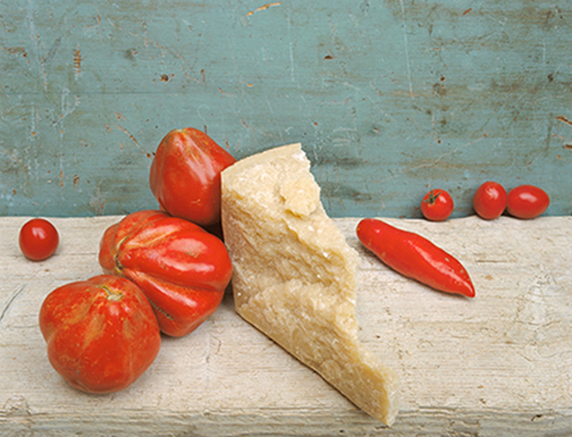 Parmesan & Tomatoes by David Halliday