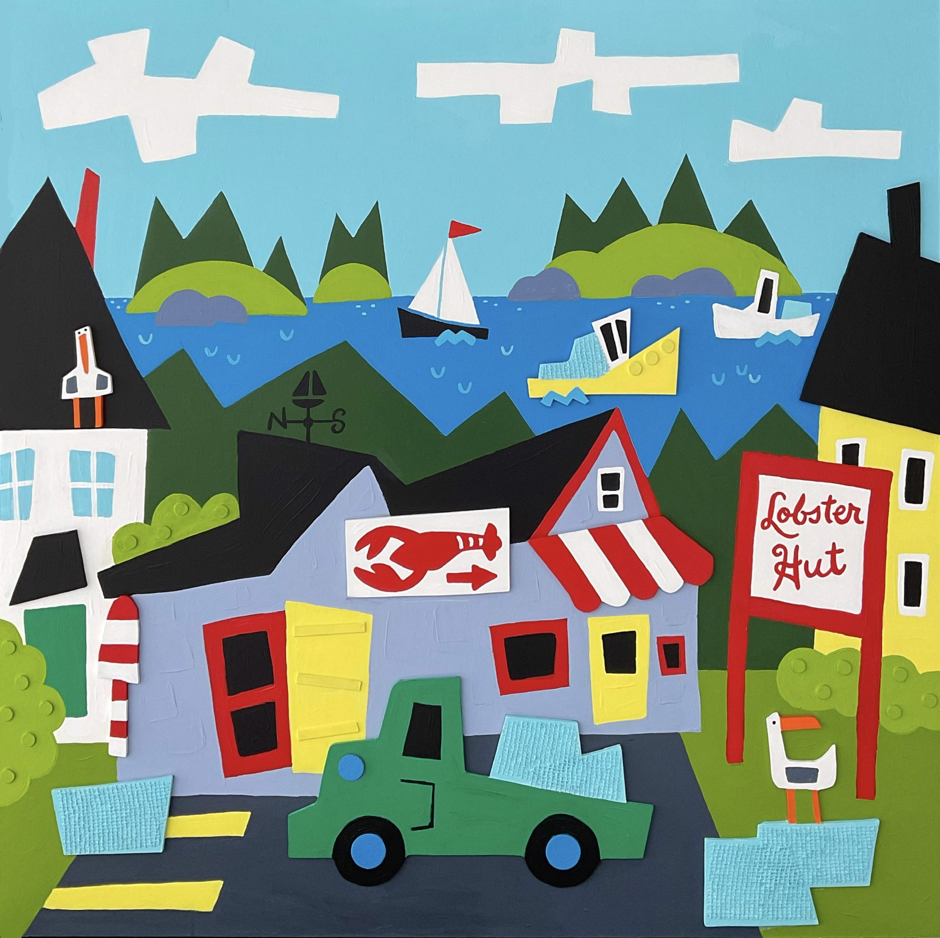 Cape Porpoise Harbor View by Page Eastburn O'Rourke