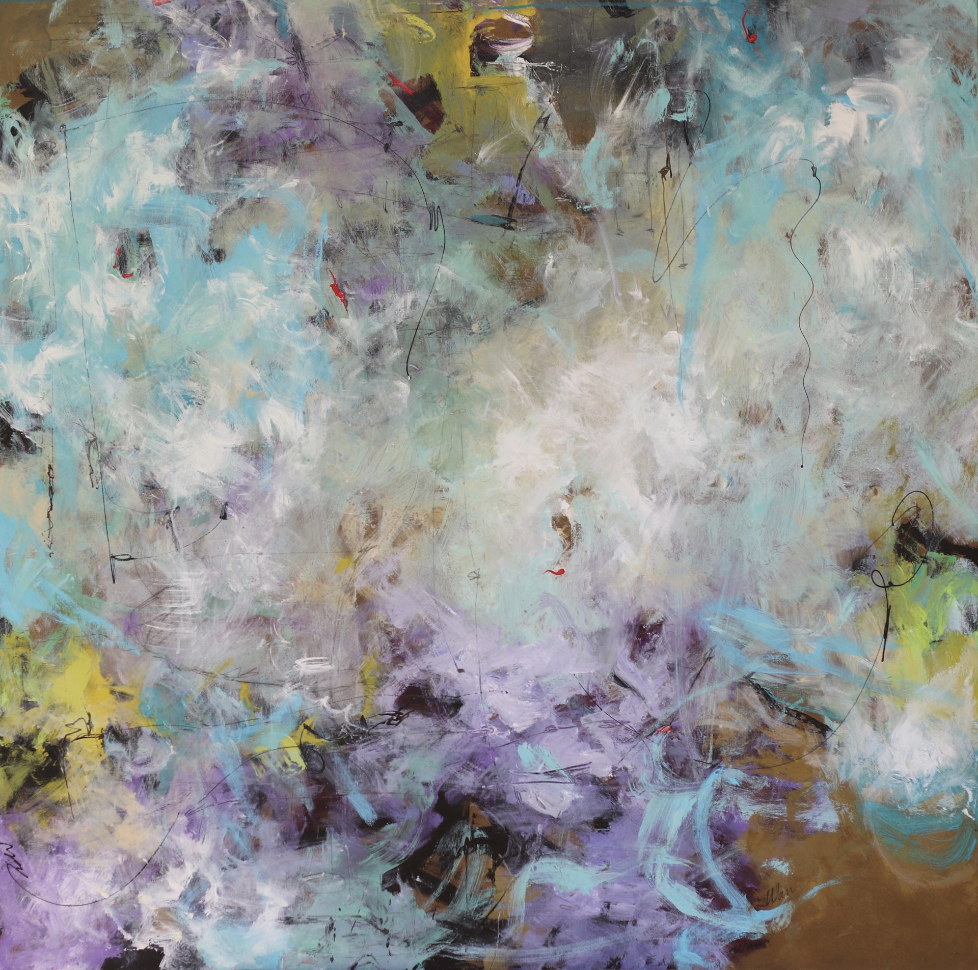 "Crashing" original painting by Wan Marsh